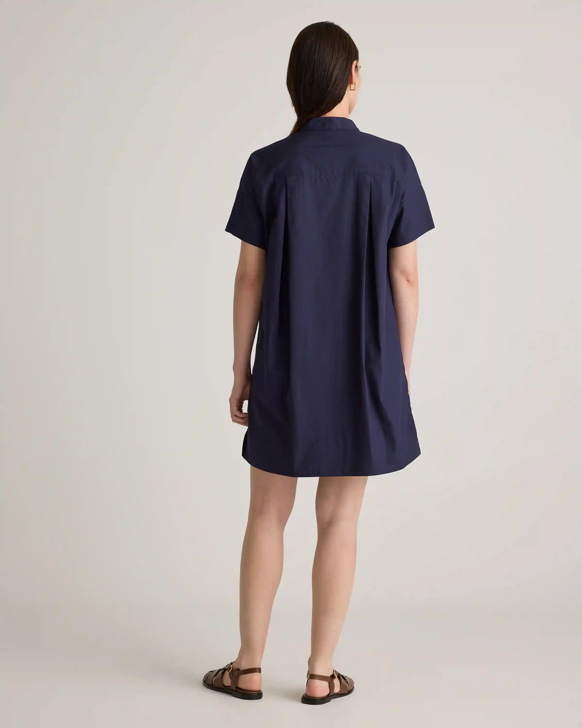 100% Organic Cotton Short Sleeve Shirt Dress