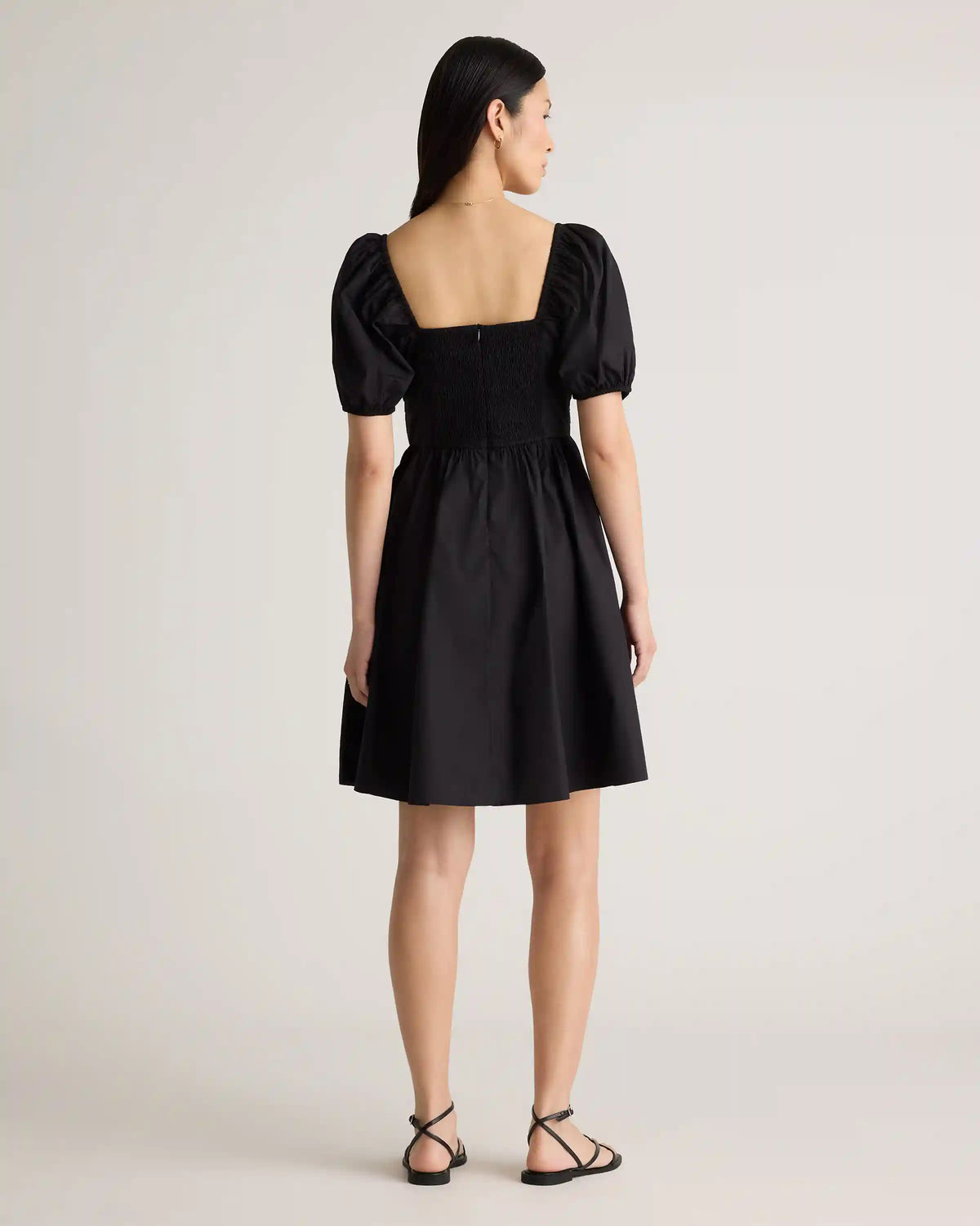 100% Organic Cotton Ruched Mini Dress