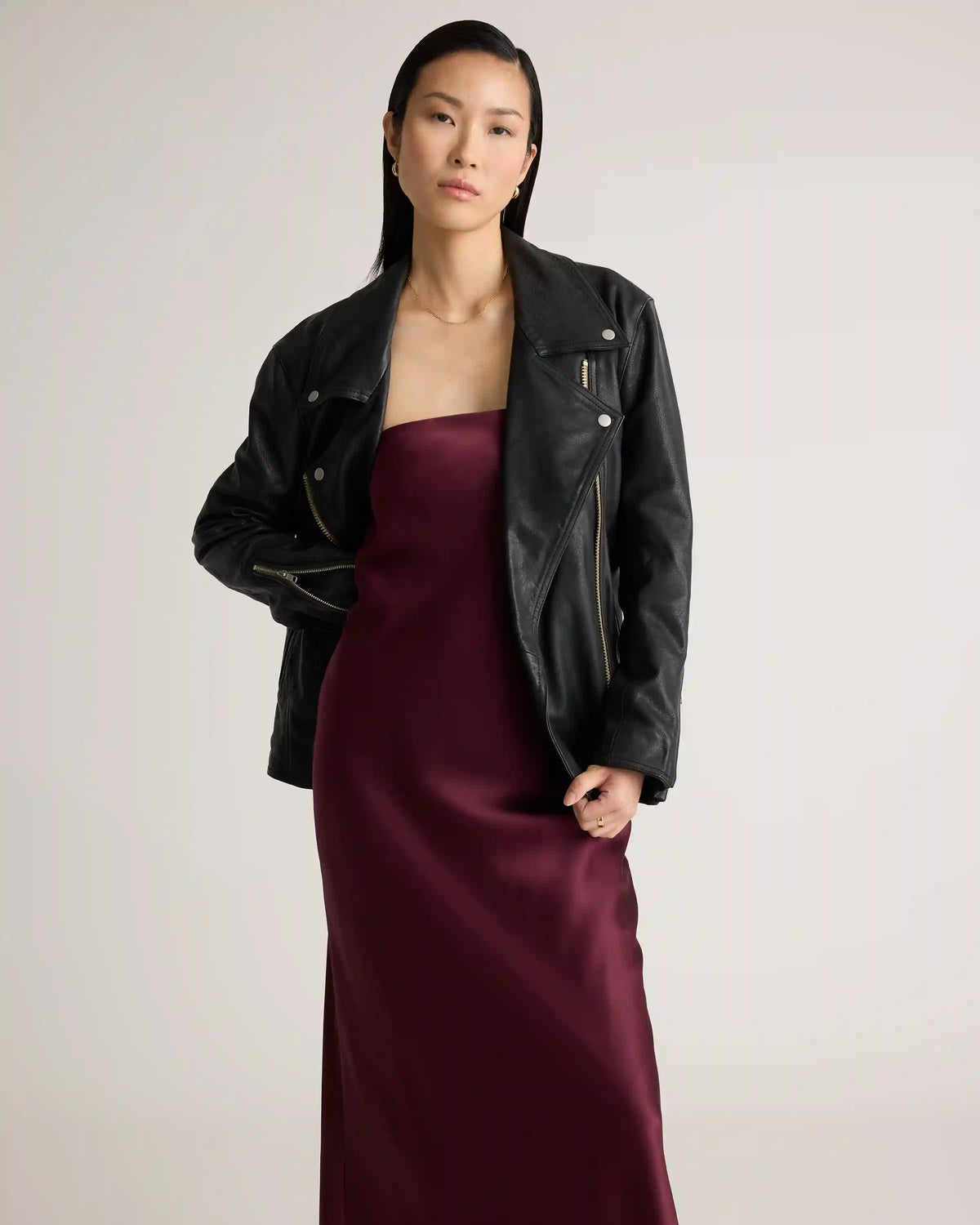 100% Washable Silk Strapless Midi Dress