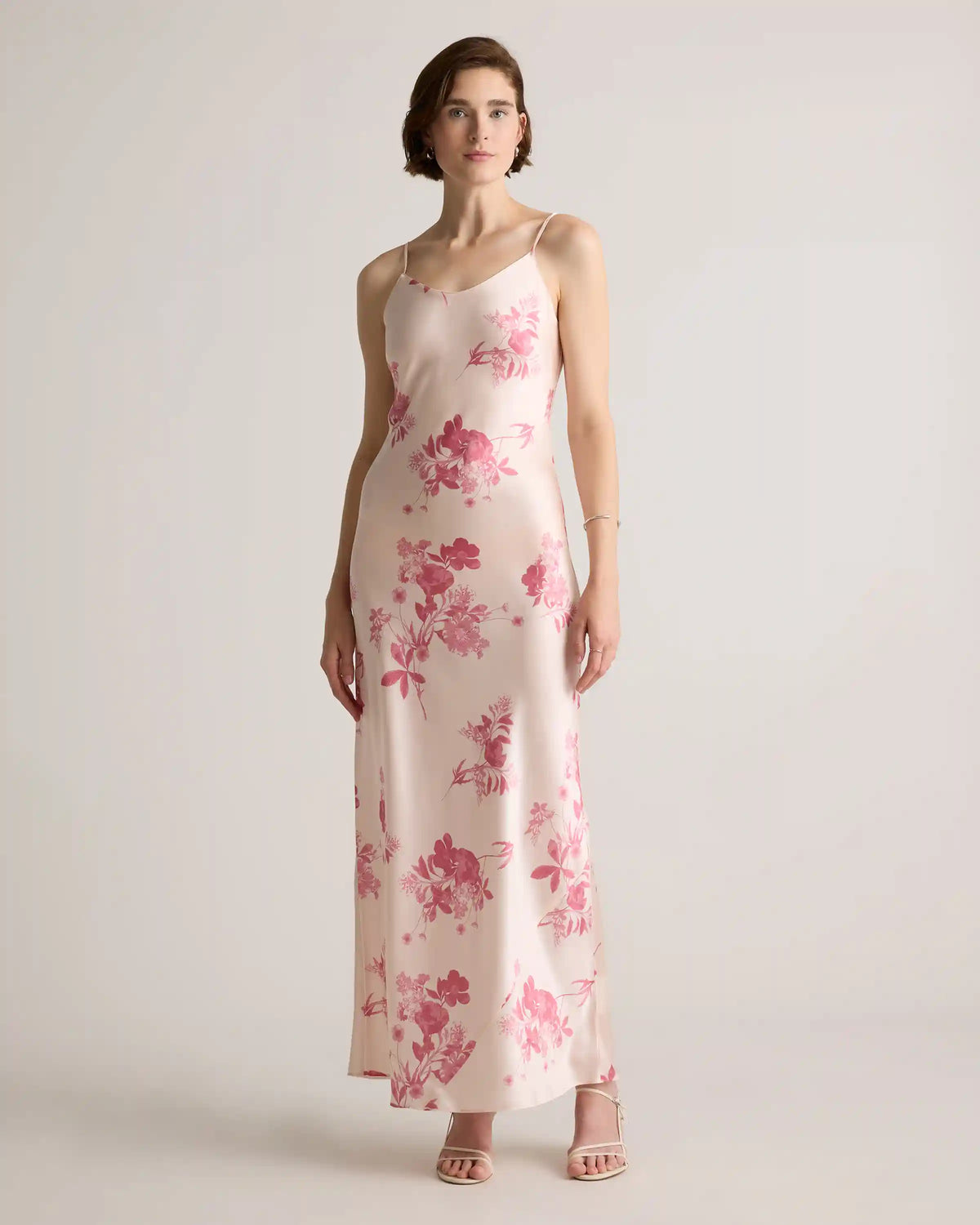 100% Washable Silk Maxi Slip Dress