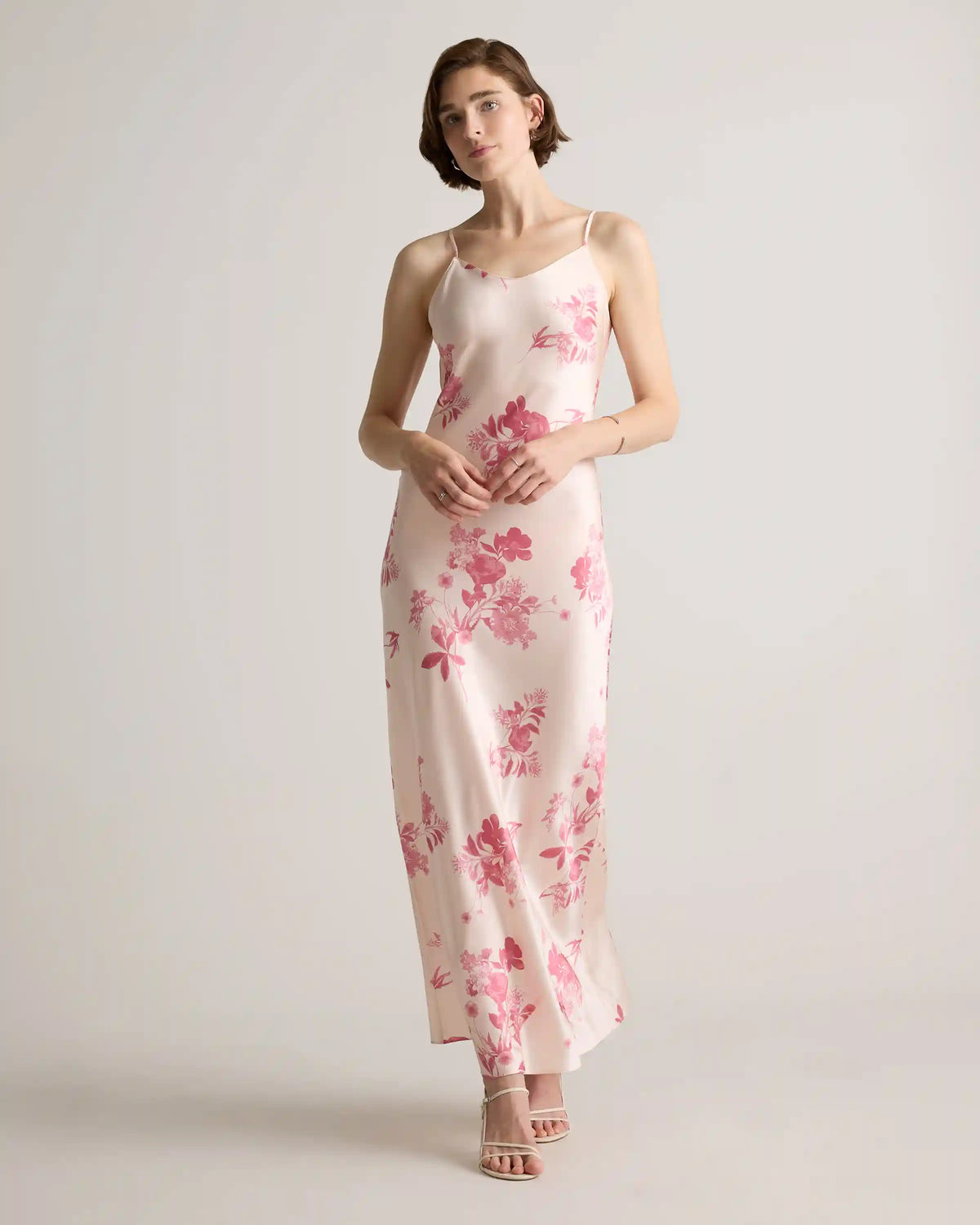 100% Washable Silk Maxi Slip Dress