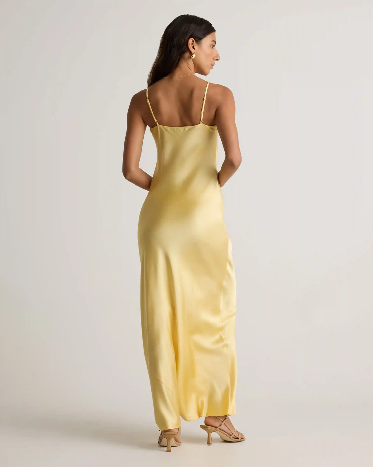 100% Washable Silk Maxi Slip Dress