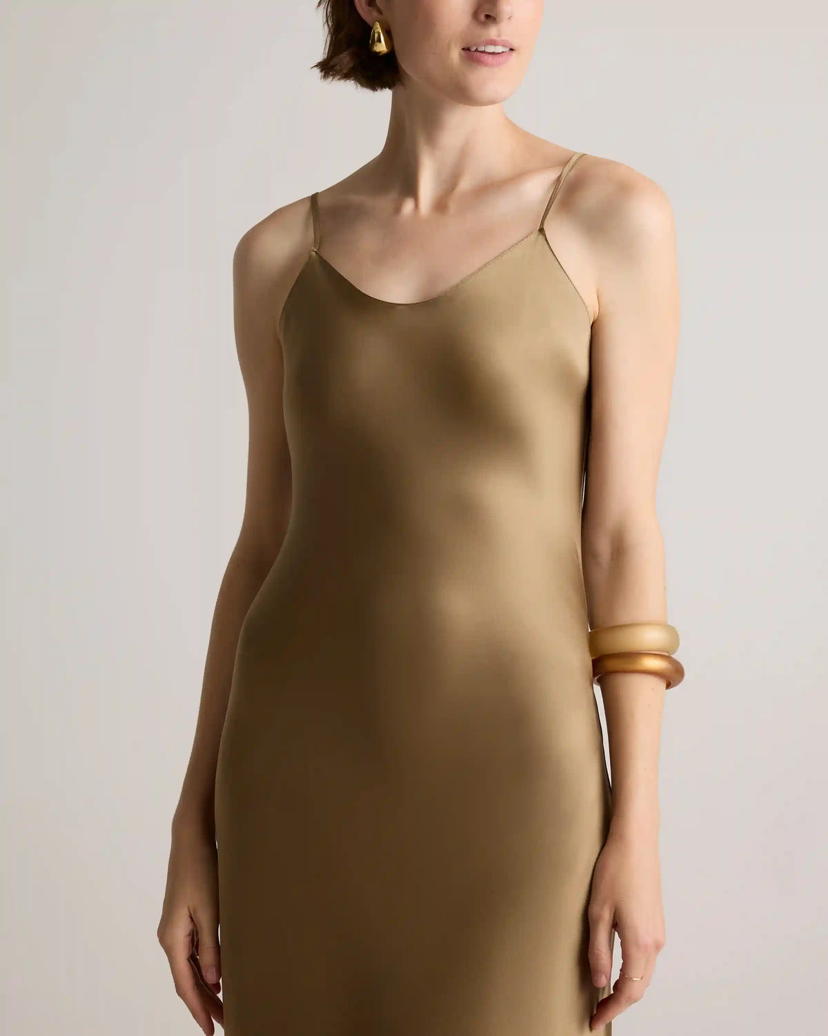 100% Washable Silk Maxi Slip Dress
