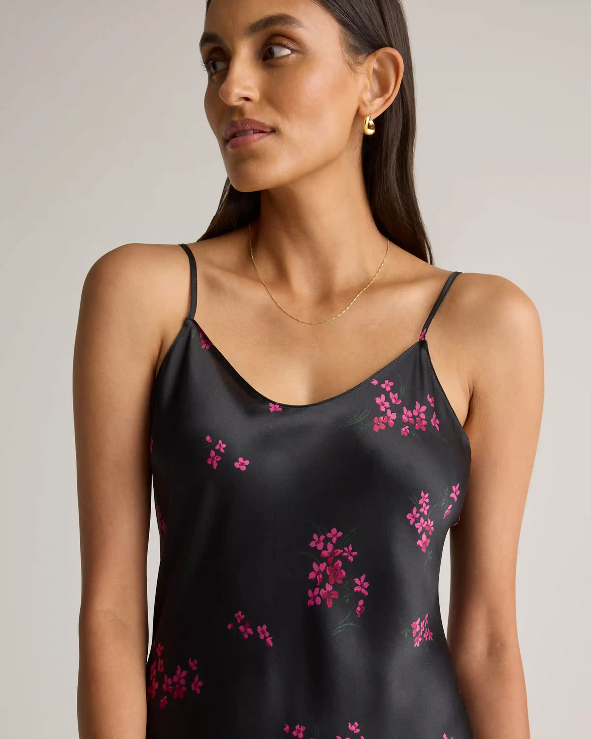 100% Washable Silk Maxi Slip Dress