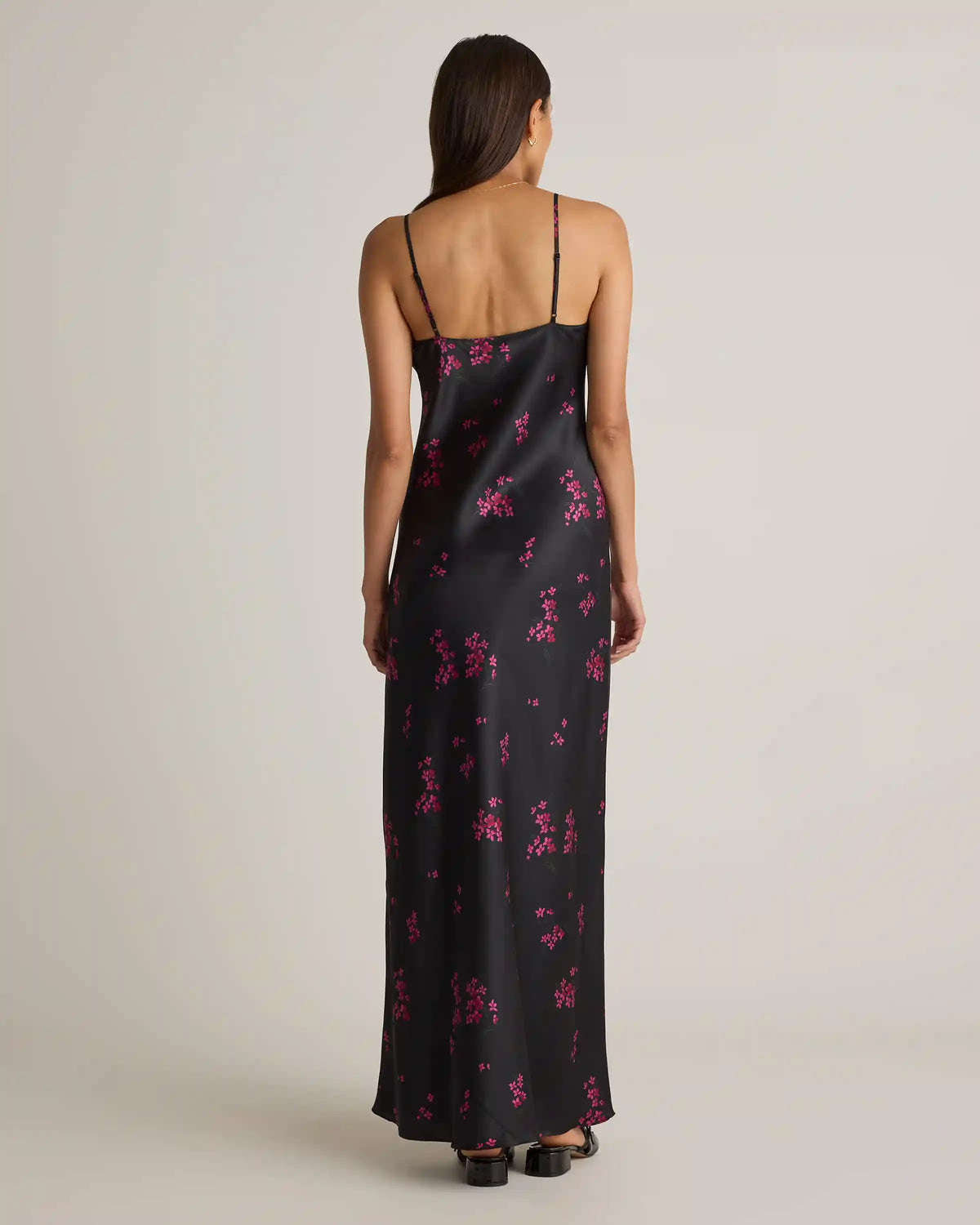 100% Washable Silk Maxi Slip Dress