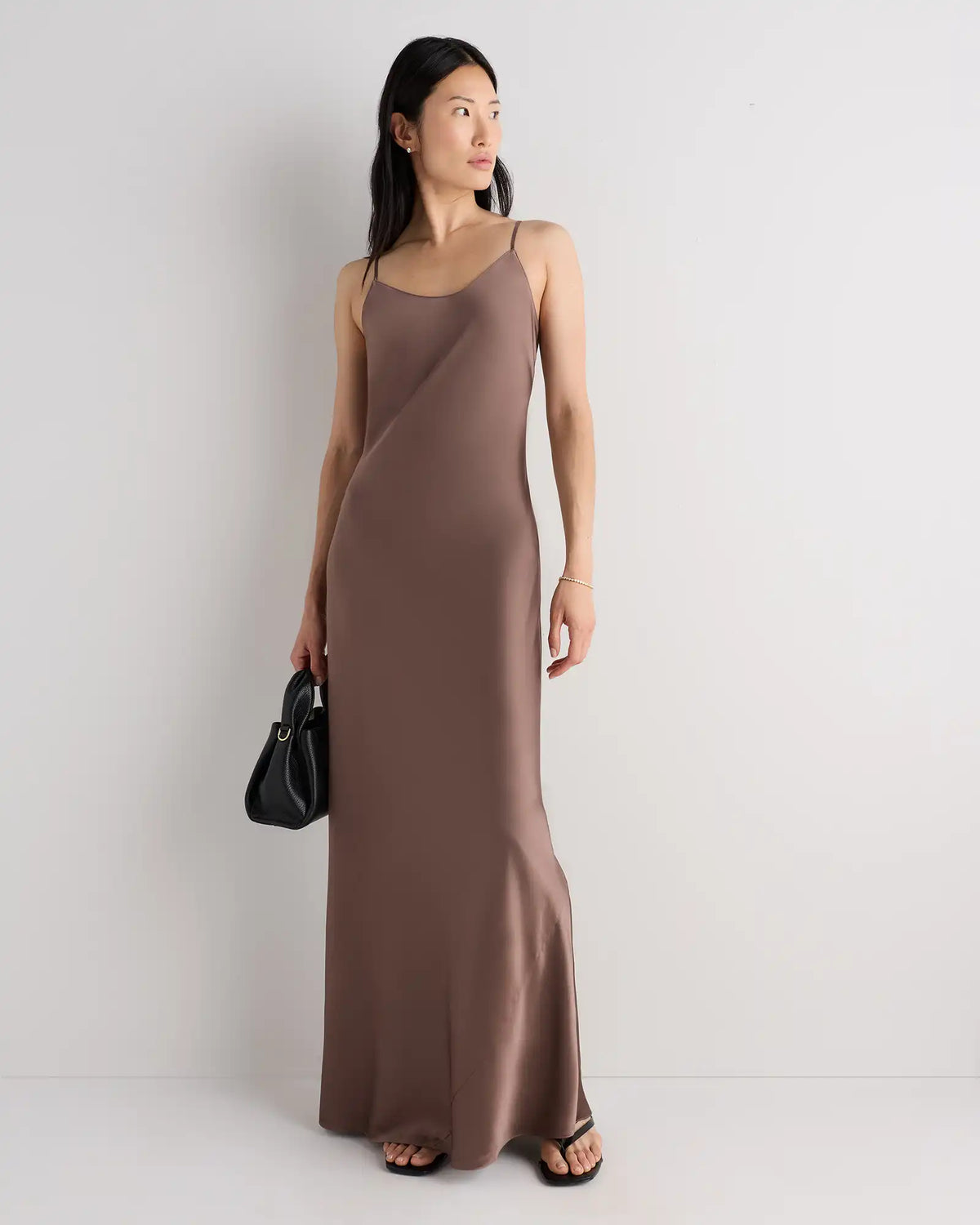 100% Washable Silk Maxi Slip Dress