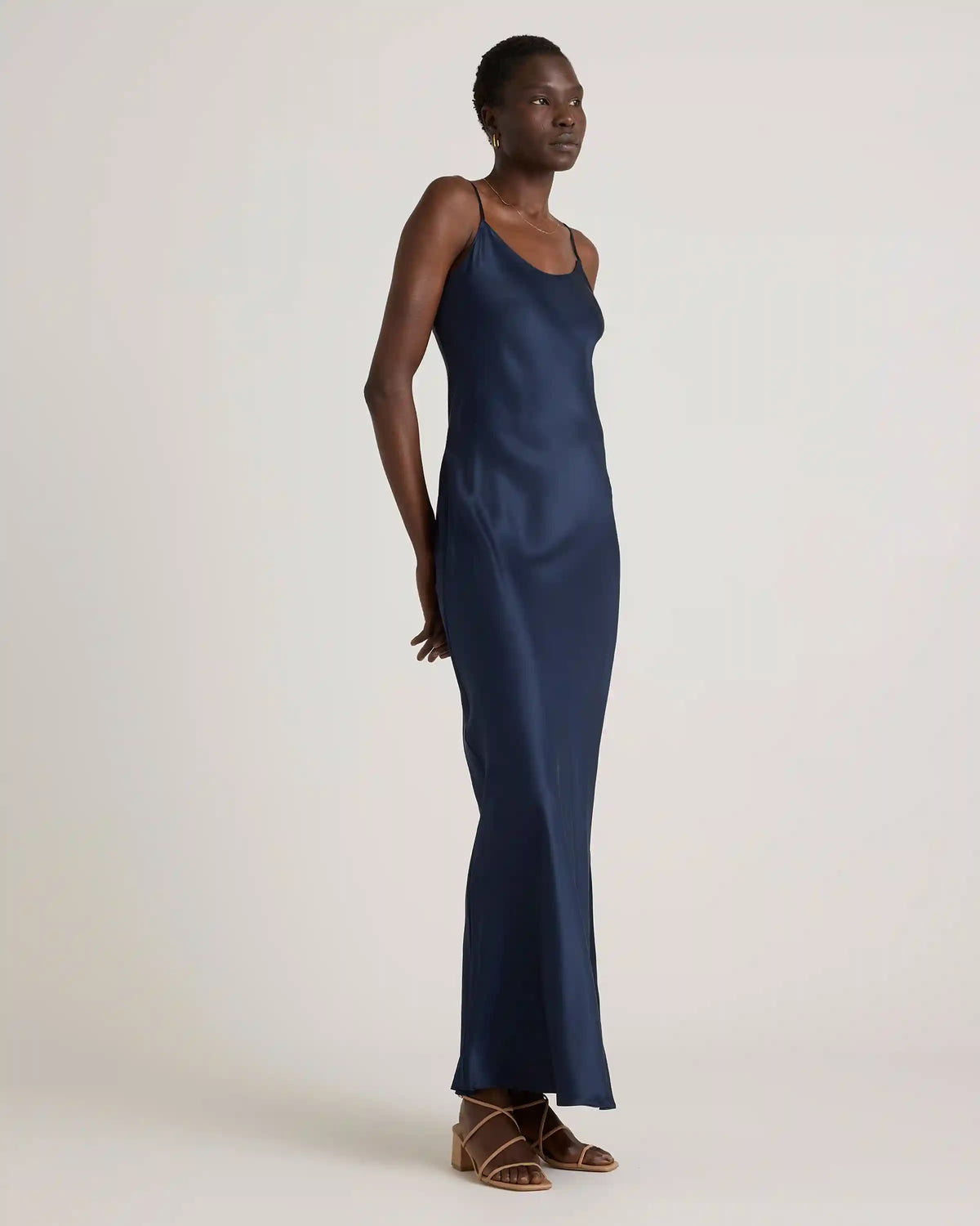 100% Washable Silk Maxi Slip Dress