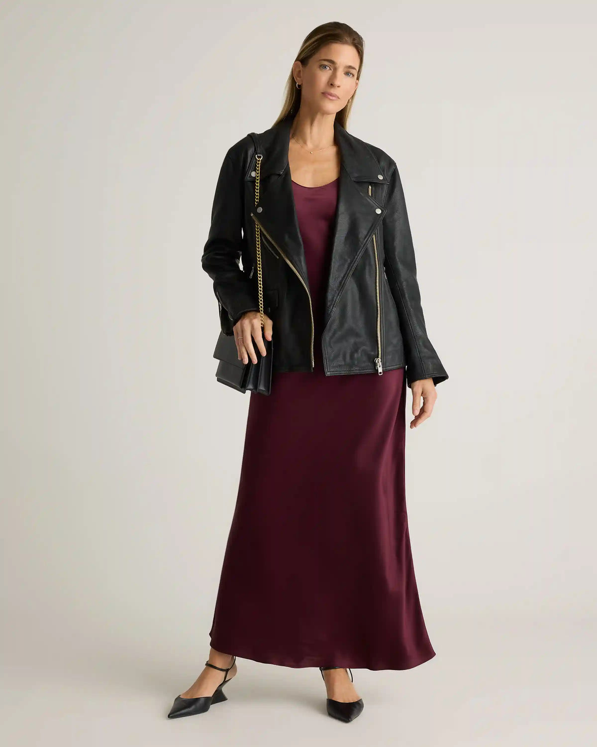 100% Washable Silk Maxi Slip Dress