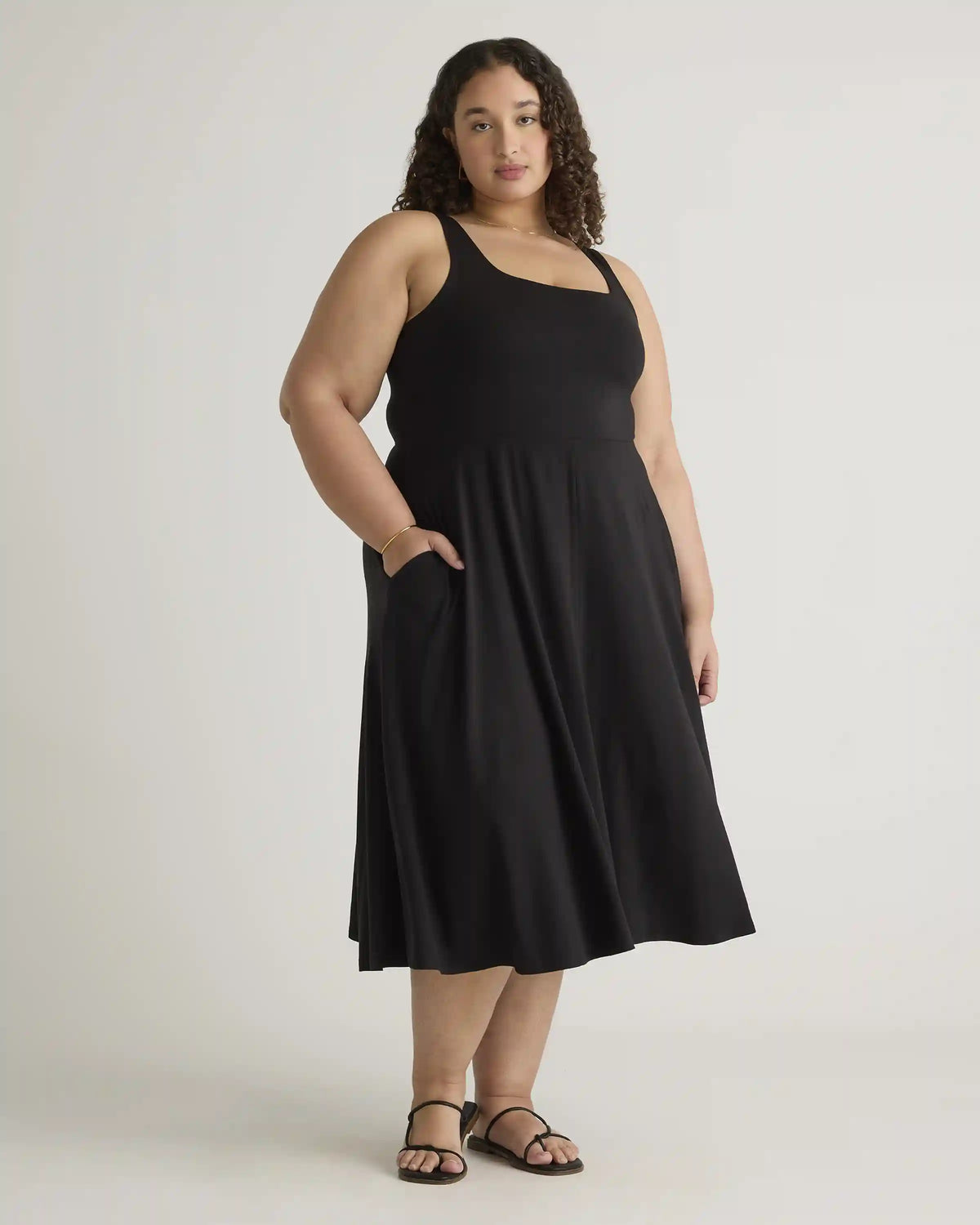 Tencel Jersey Fit & Flare Dress