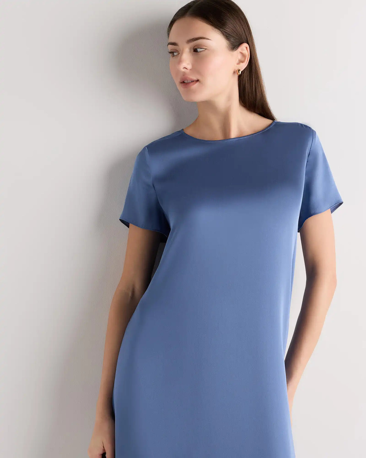 Washable Stretch Silk Voluminous Maxi Dress