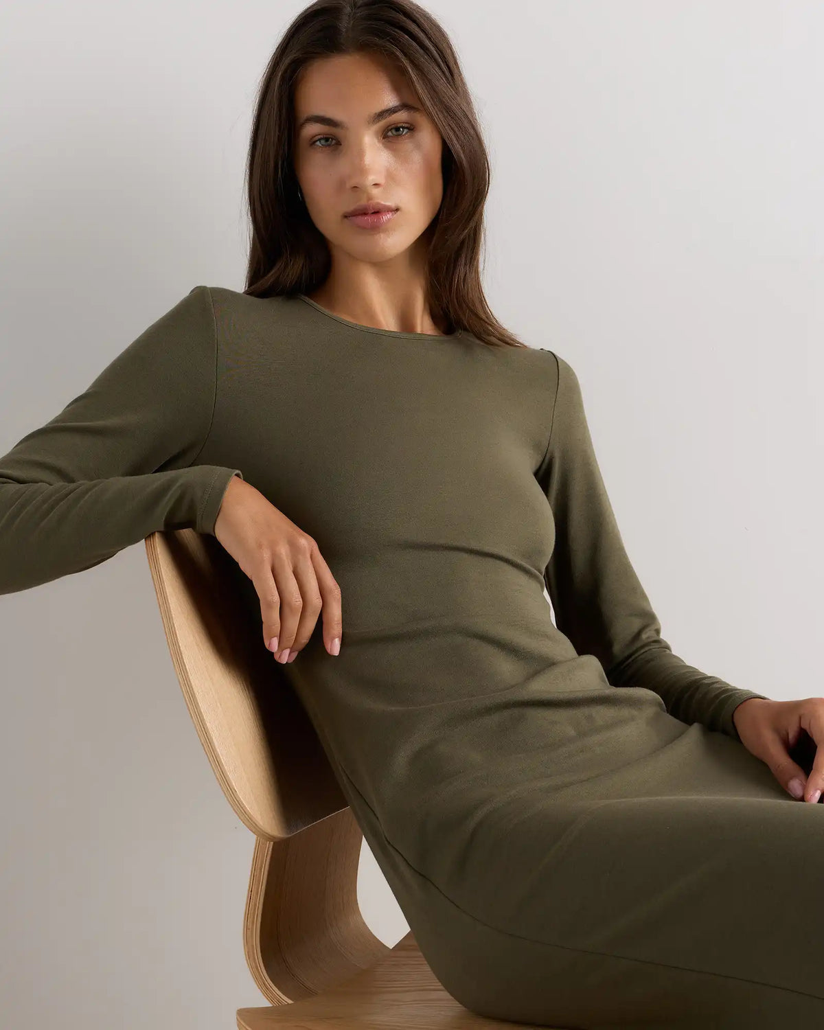 Long Sleeve Knit Maxi Dress