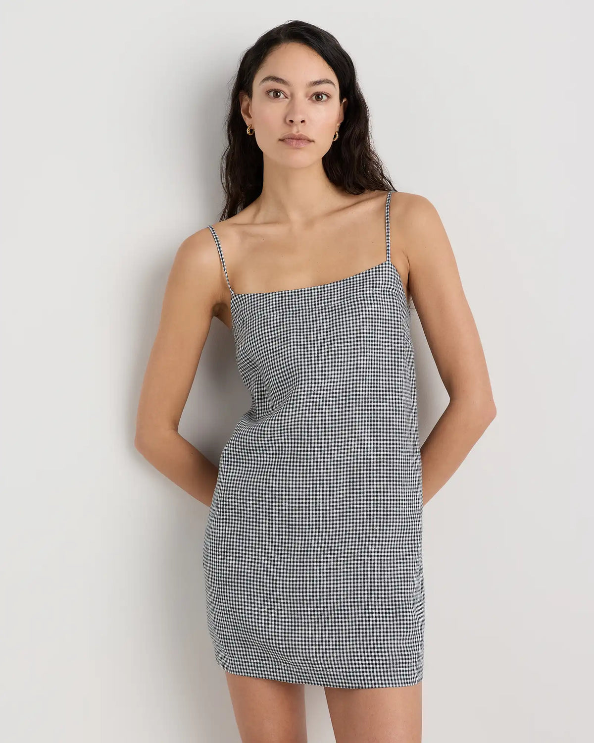 100% European Linen Mini Skort Dress