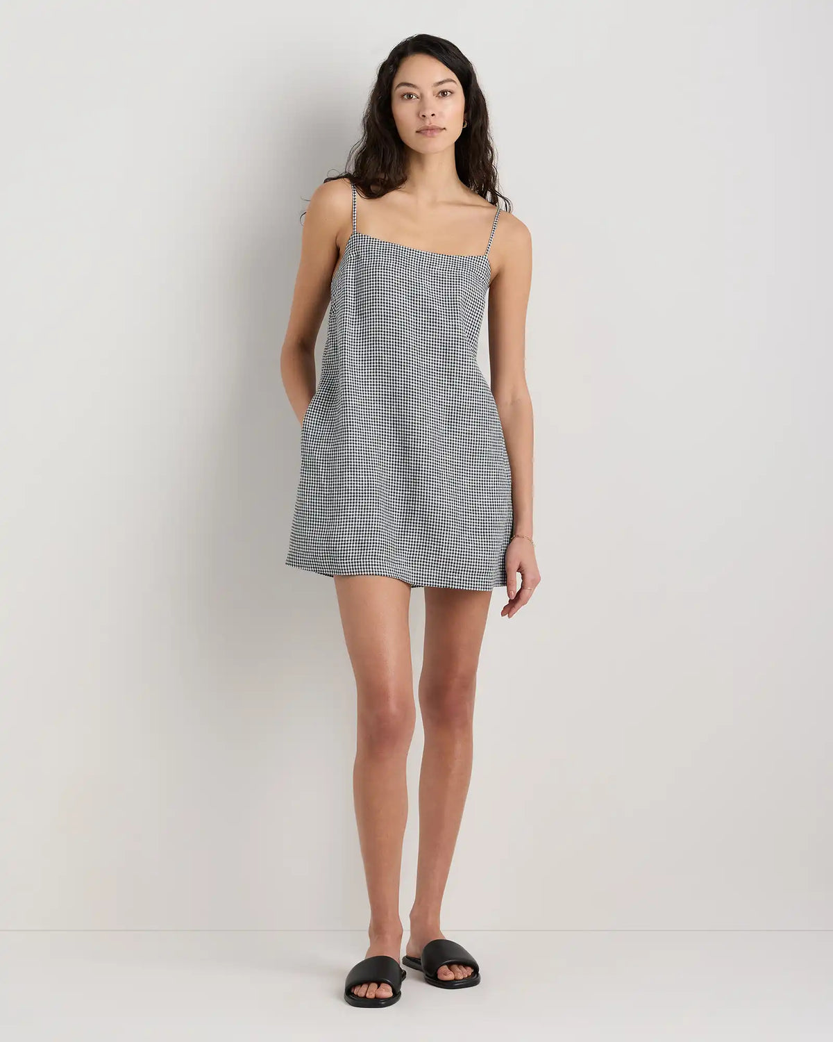 100% European Linen Mini Skort Dress