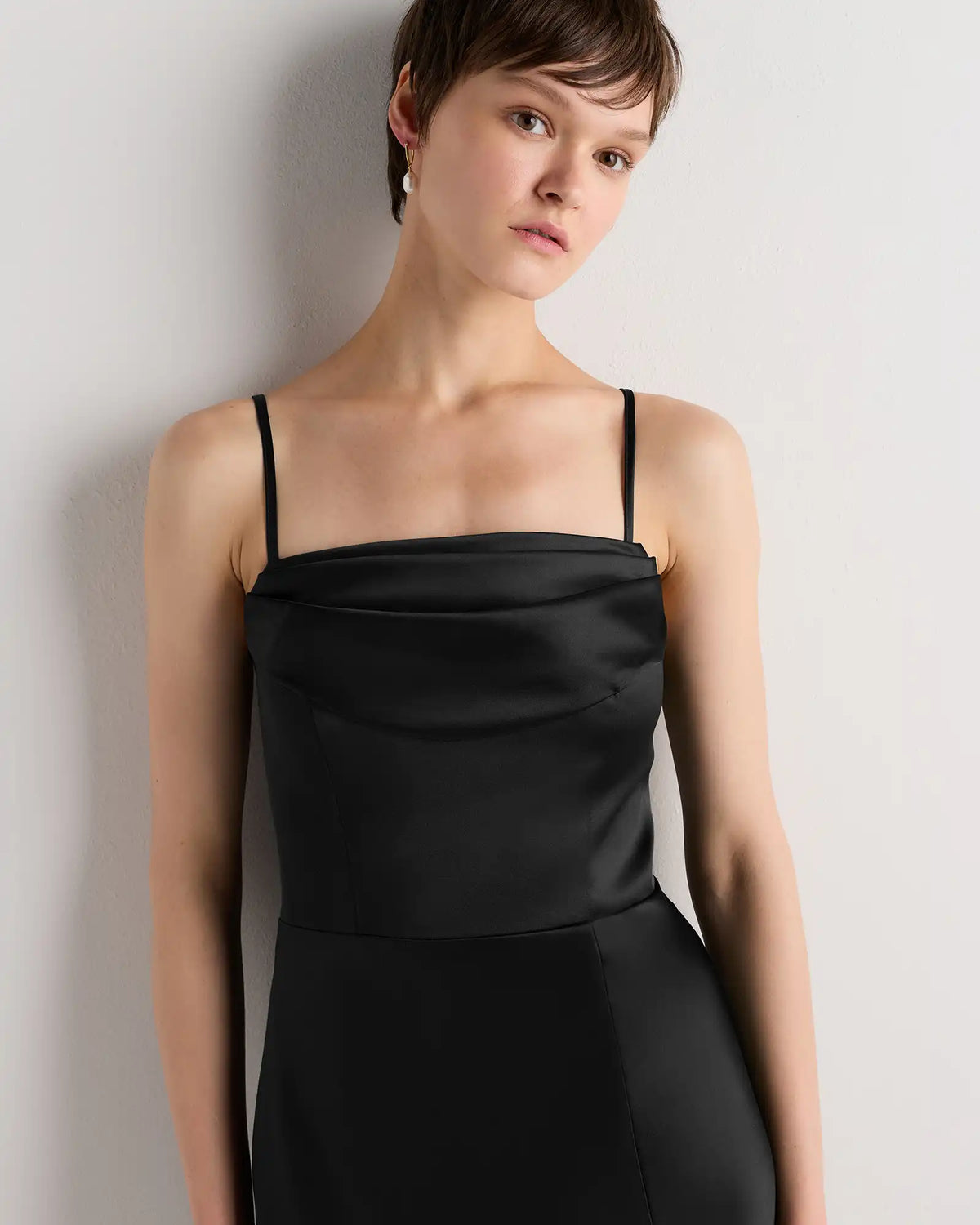 Aurora Stretch Satin Convertible Dress