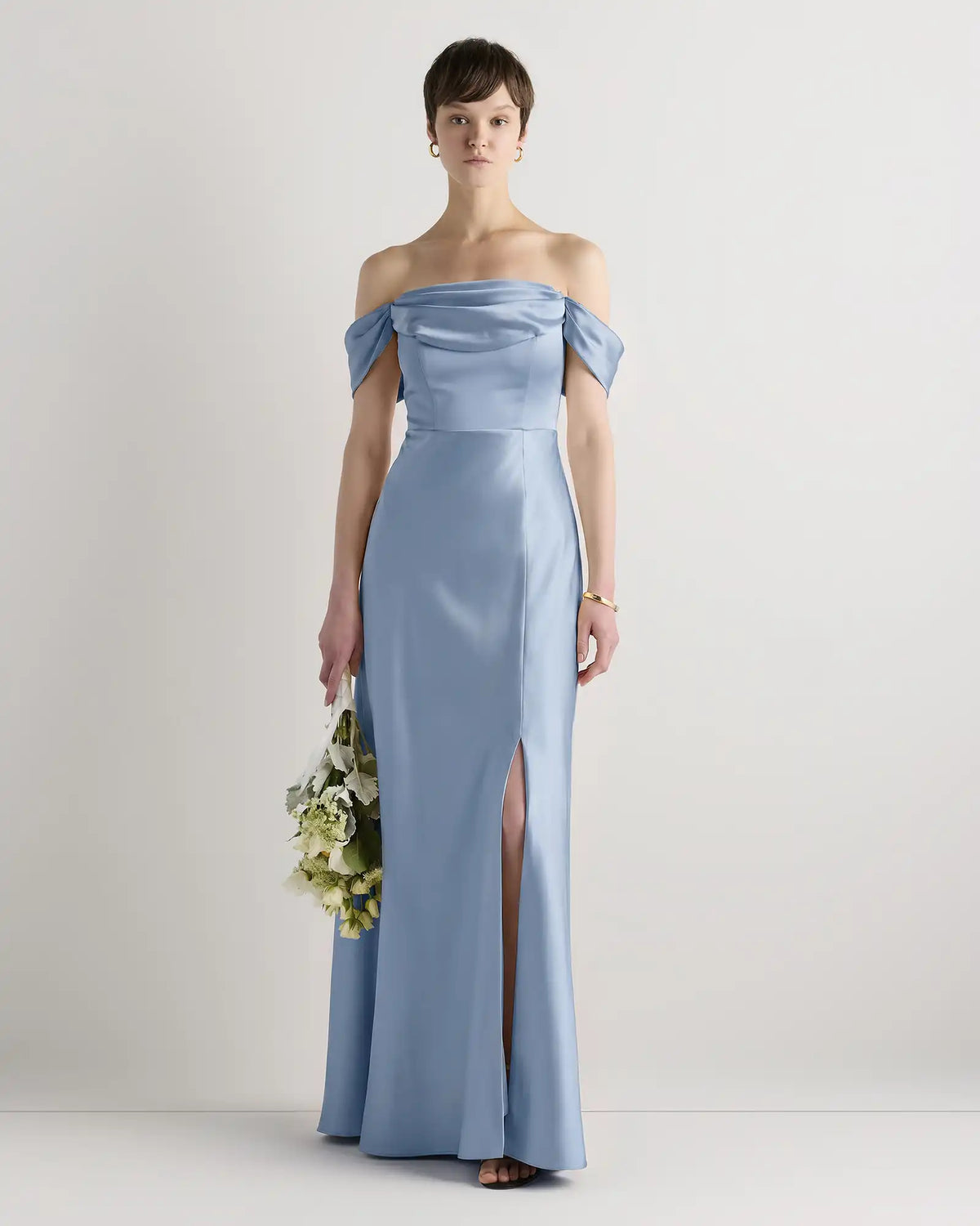 Aurora Stretch Satin Convertible Dress