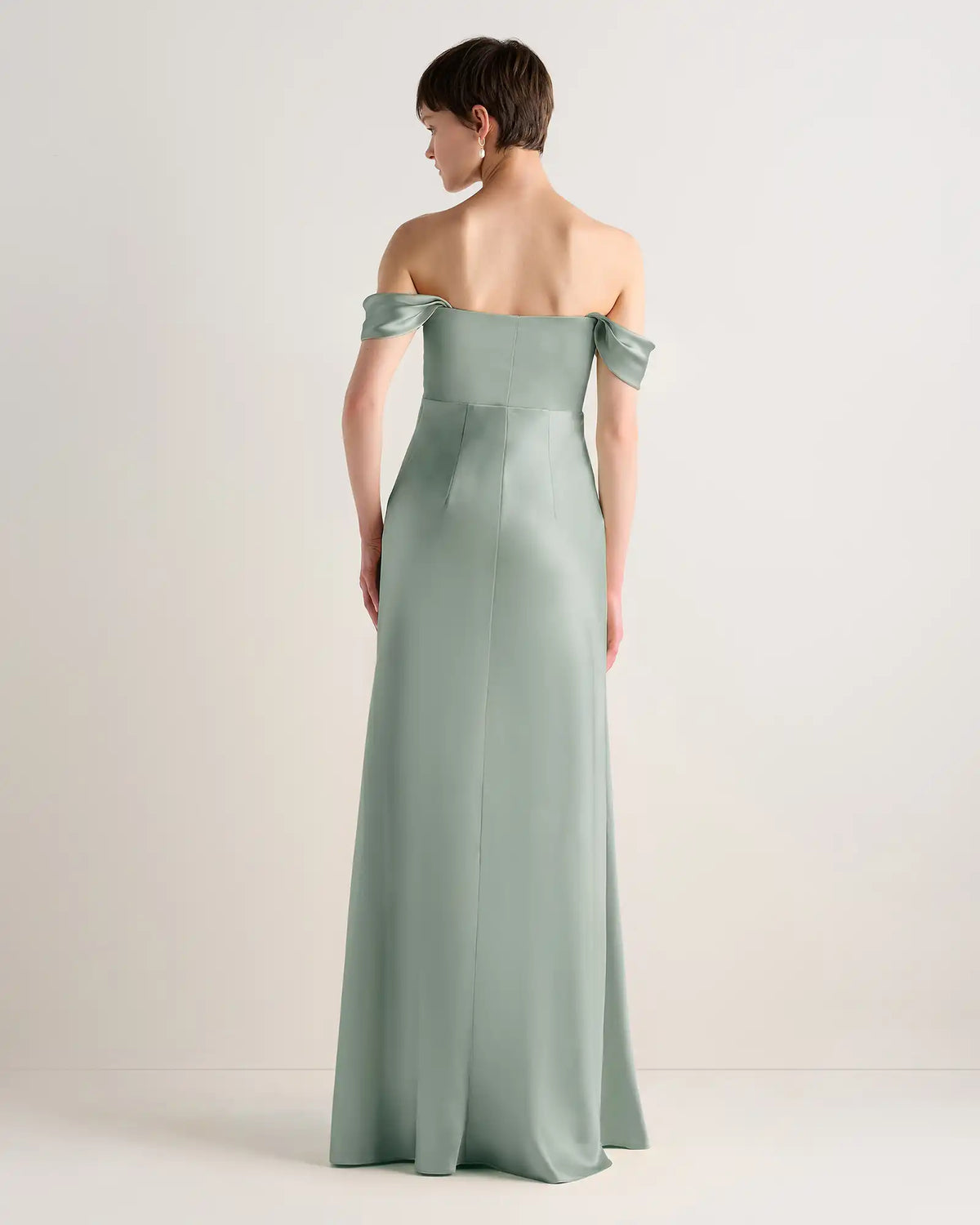 Aurora Stretch Satin Convertible Dress