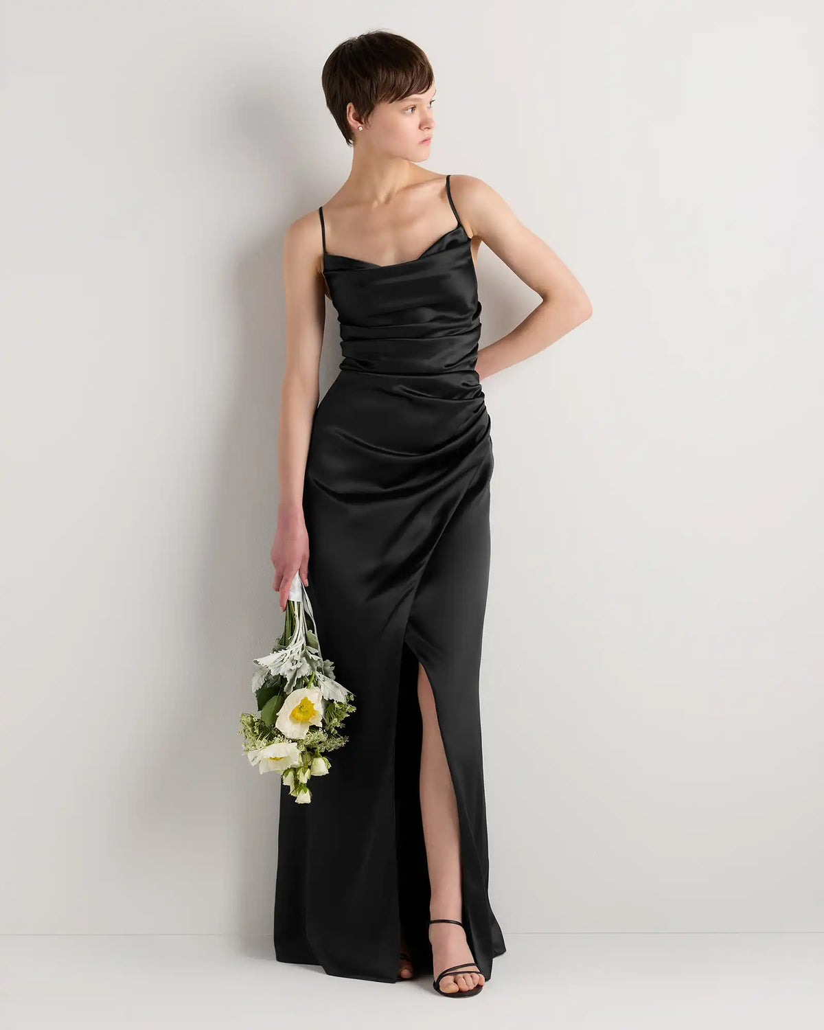 Juliette Stretch Satin Dress