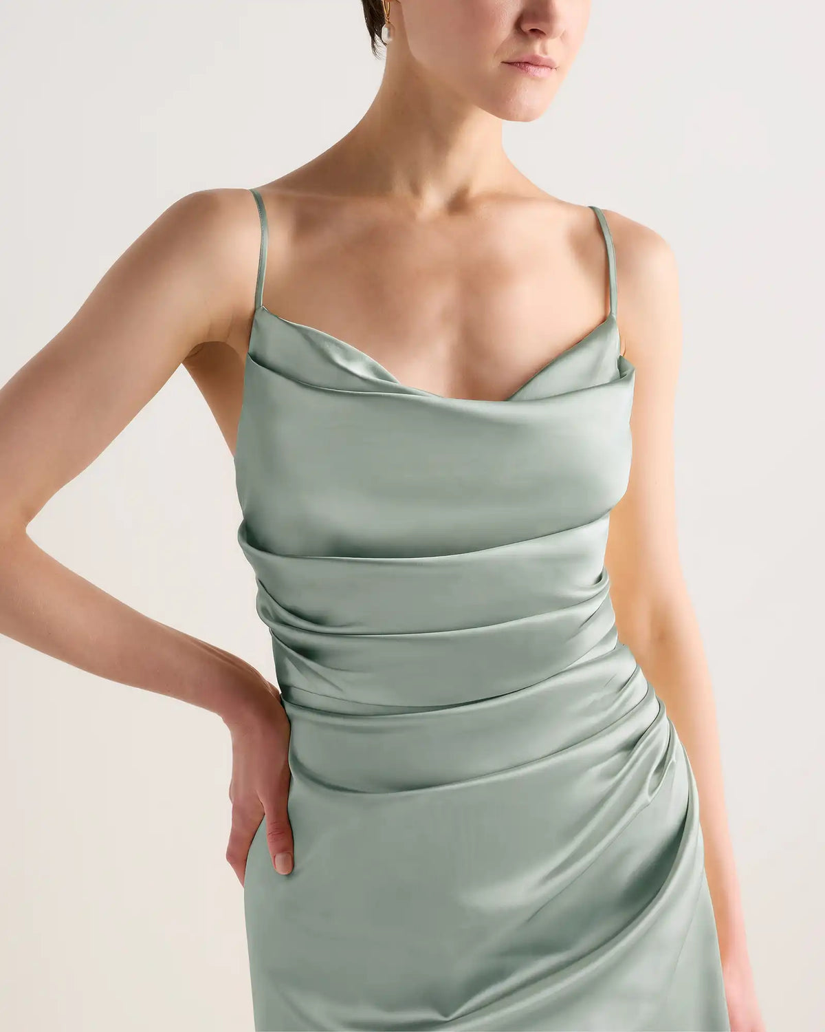 Juliette Stretch Satin Dress