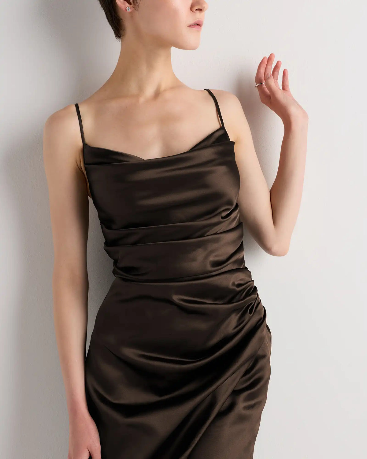 Juliette Stretch Satin Dress