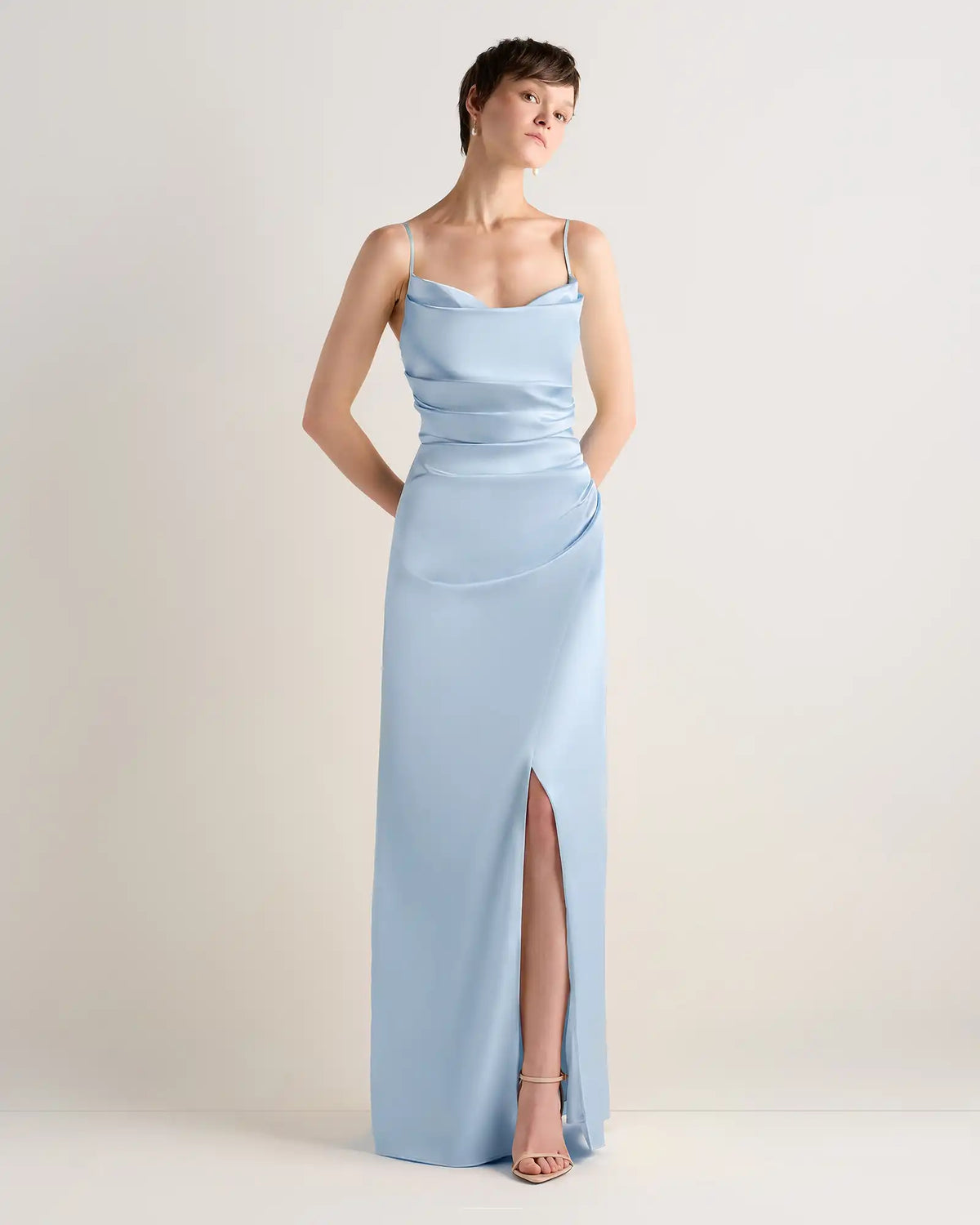 Juliette Stretch Satin Dress