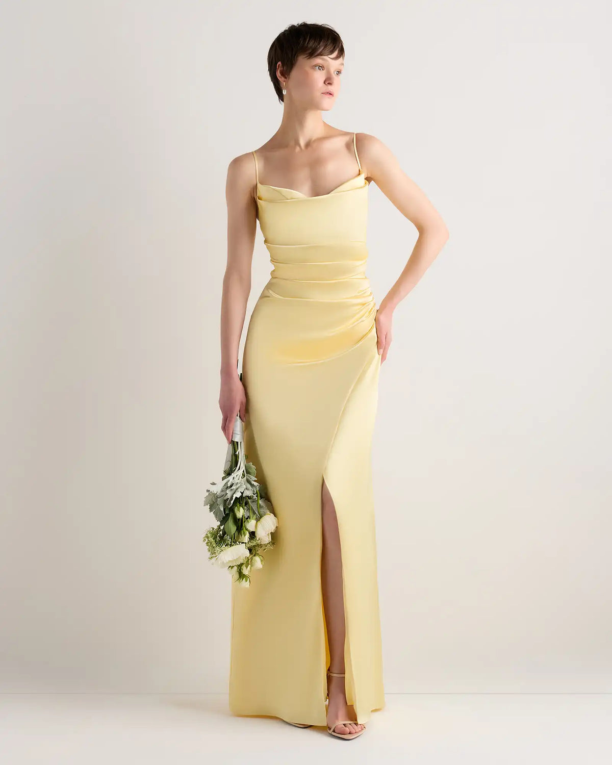 Juliette Stretch Satin Dress