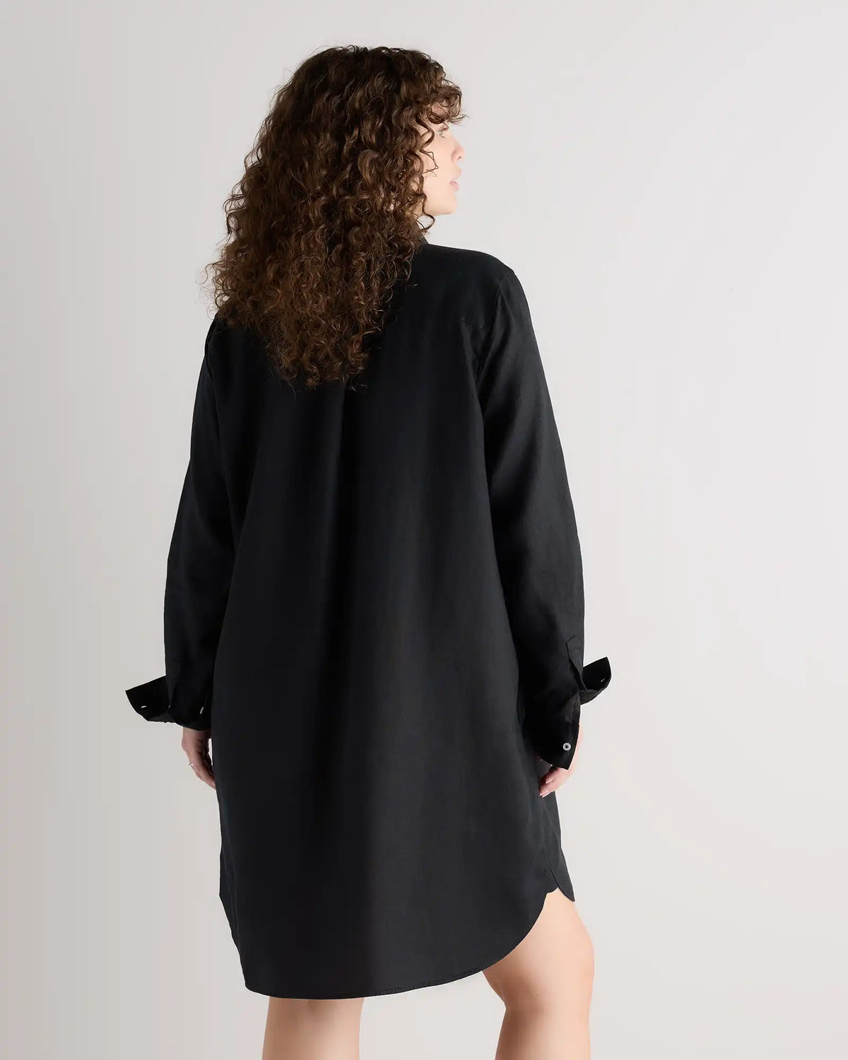 100% European Linen Shirt Dress