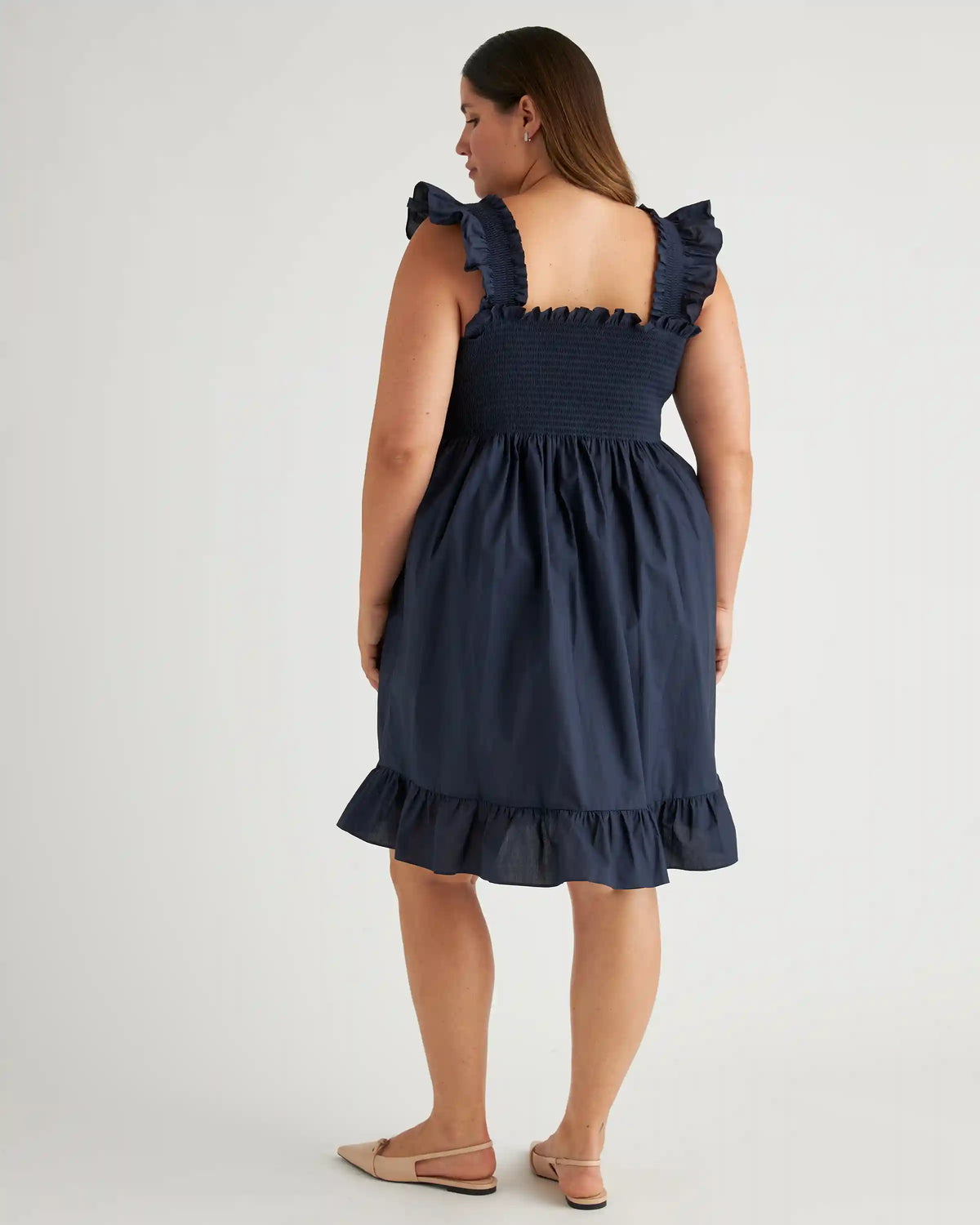 100% Organic Cotton Smocked Mini Dress