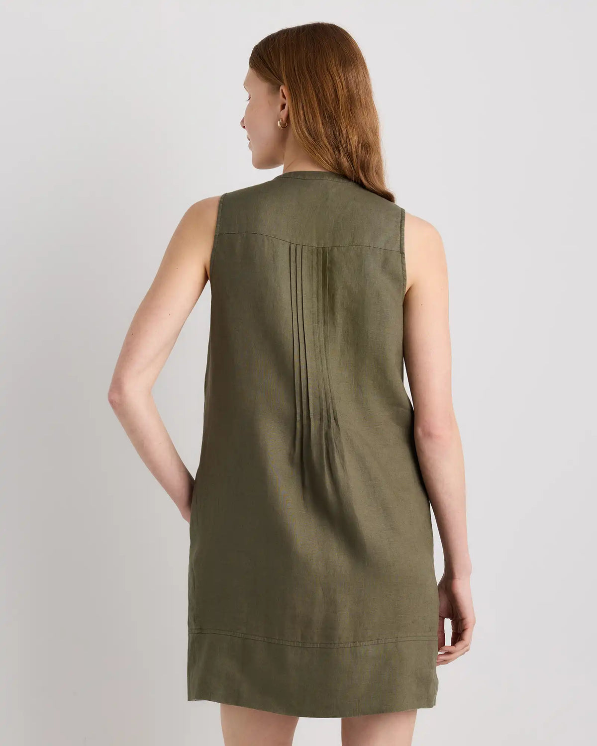 100% European Linen Sleeveless Swing Dress