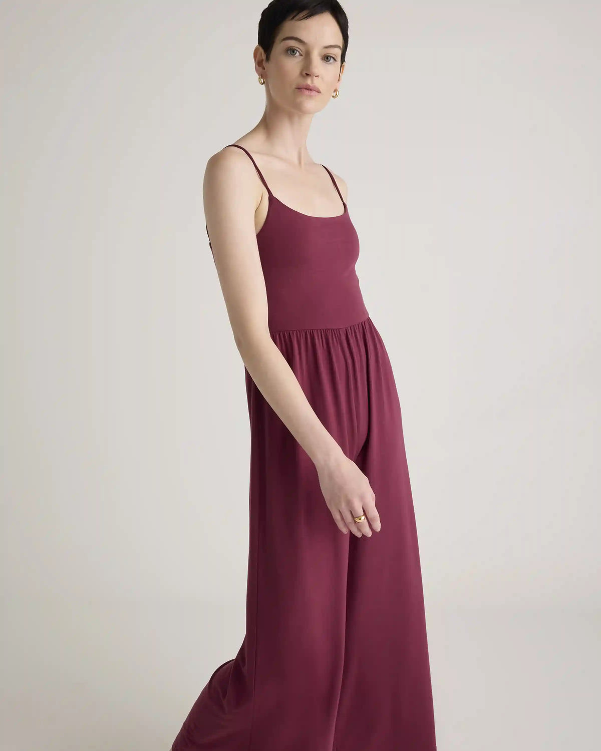 Tencel Jersey Wide Leg Jumpsuit