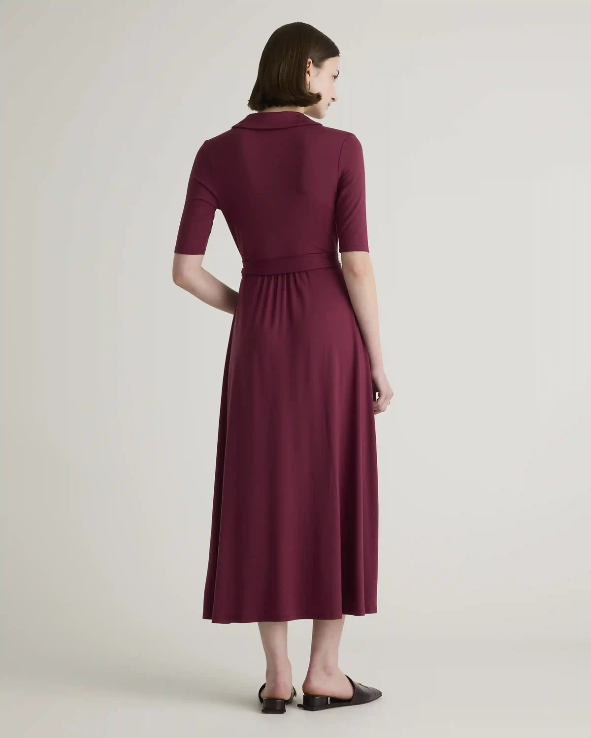 Tencel Jersey Midi Wrap Dress