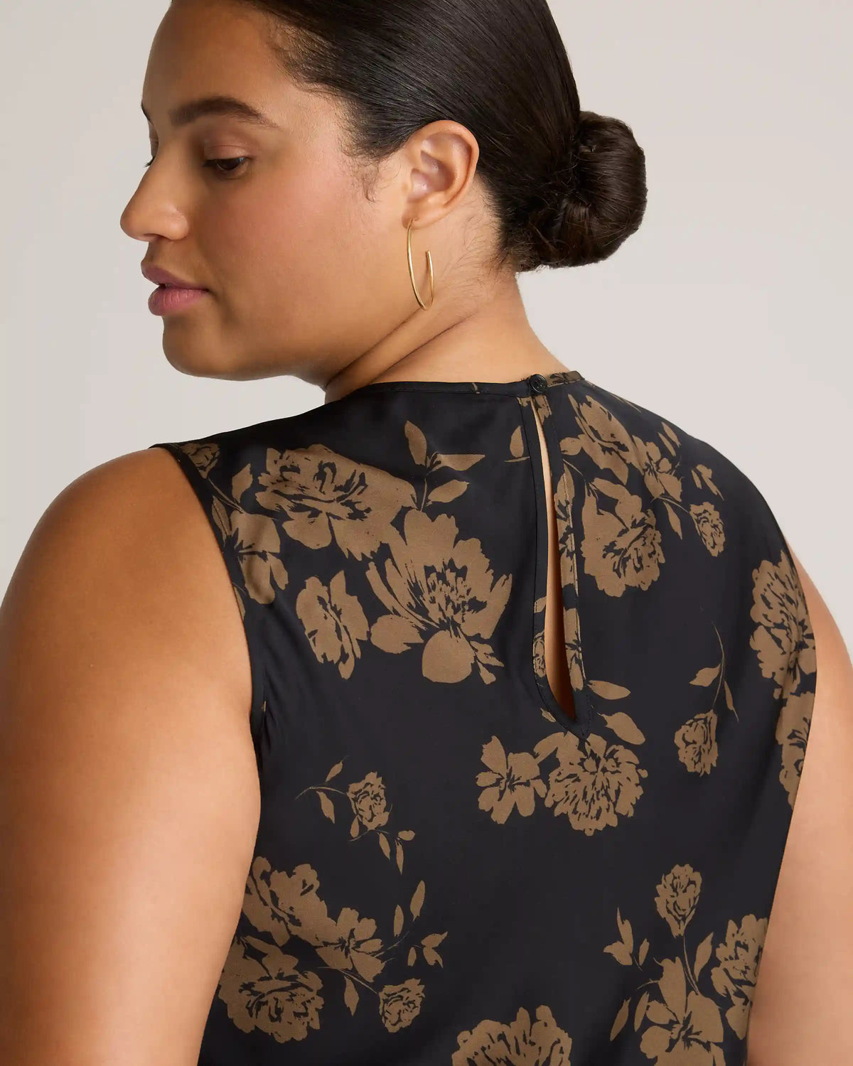 Washable Stretch Silk Tank Midi Dress