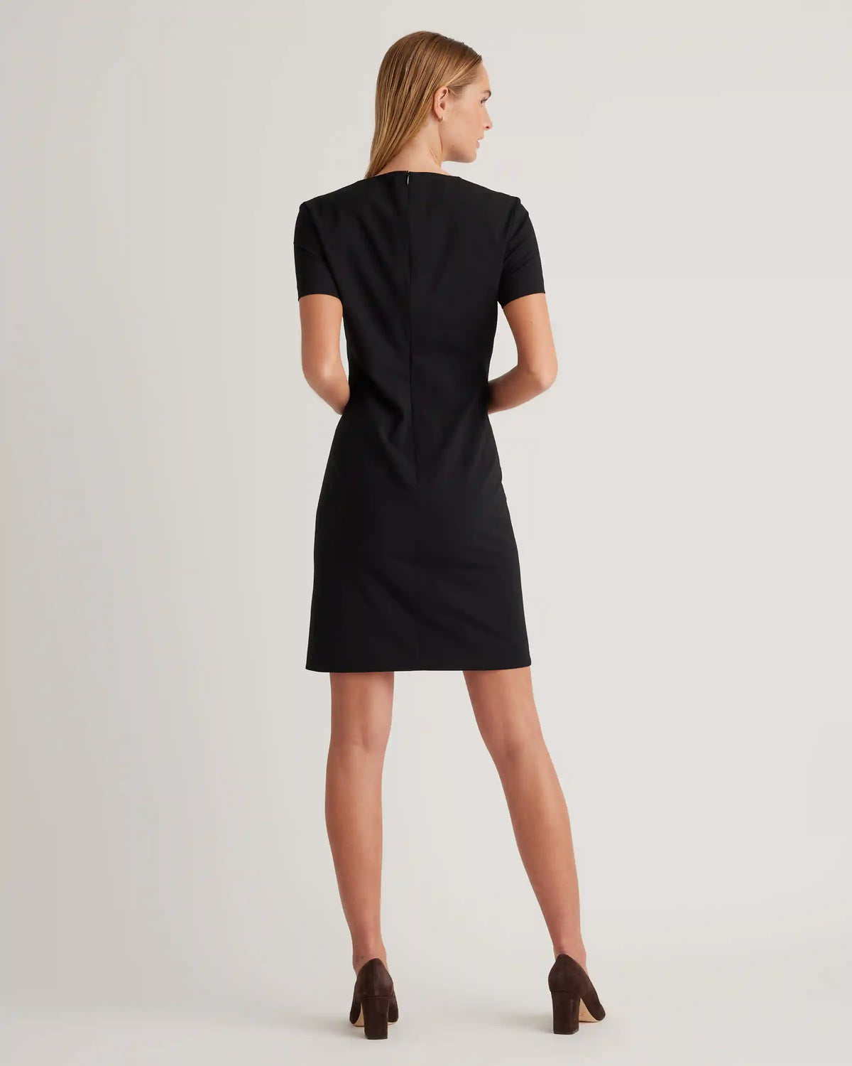 Italian Wool Short Sleeve Dress