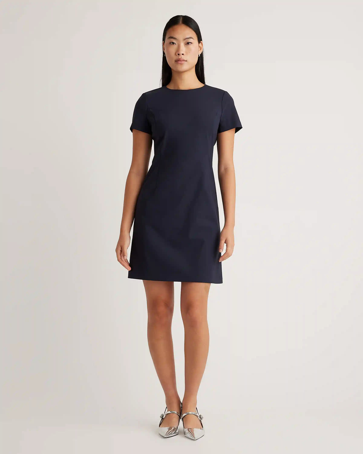 Italian Wool Short Sleeve Dress