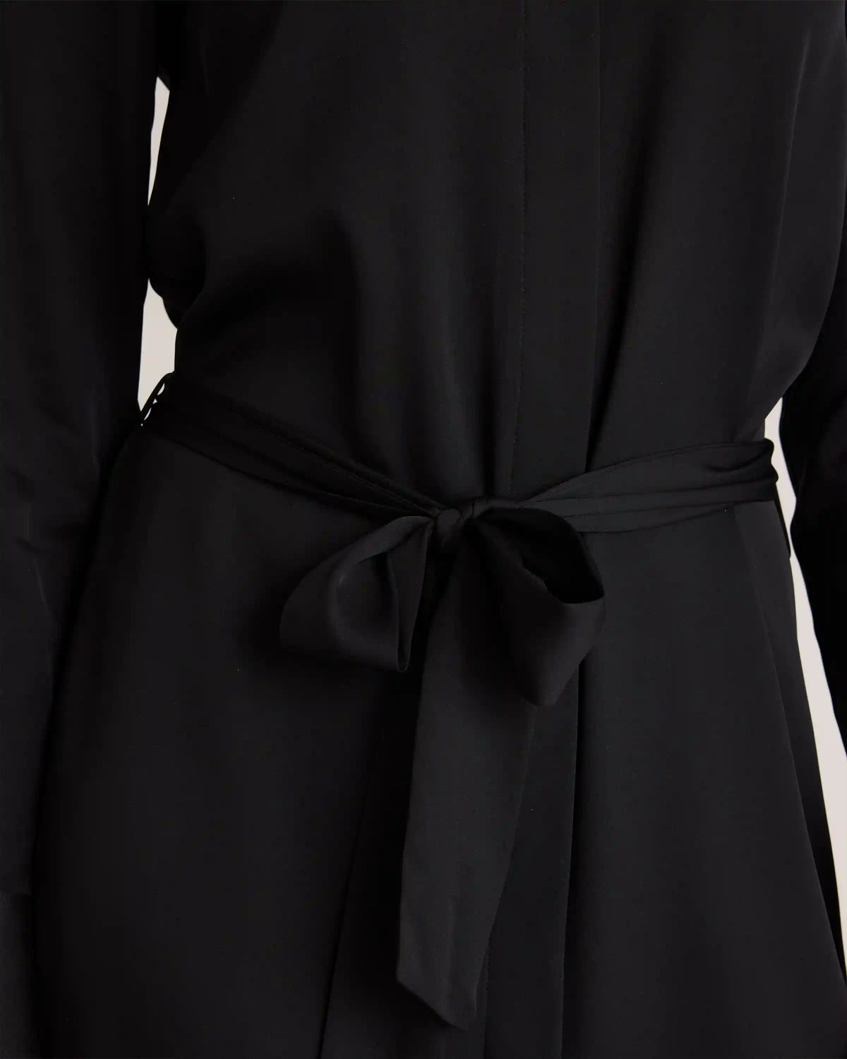 Washable Stretch Silk Shirt Dress