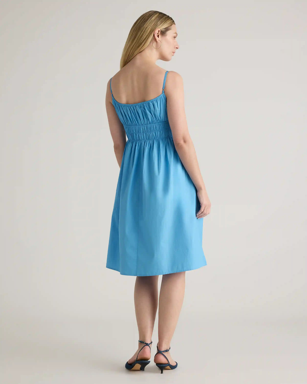 100% Organic Cotton Keyhole Midi Dress