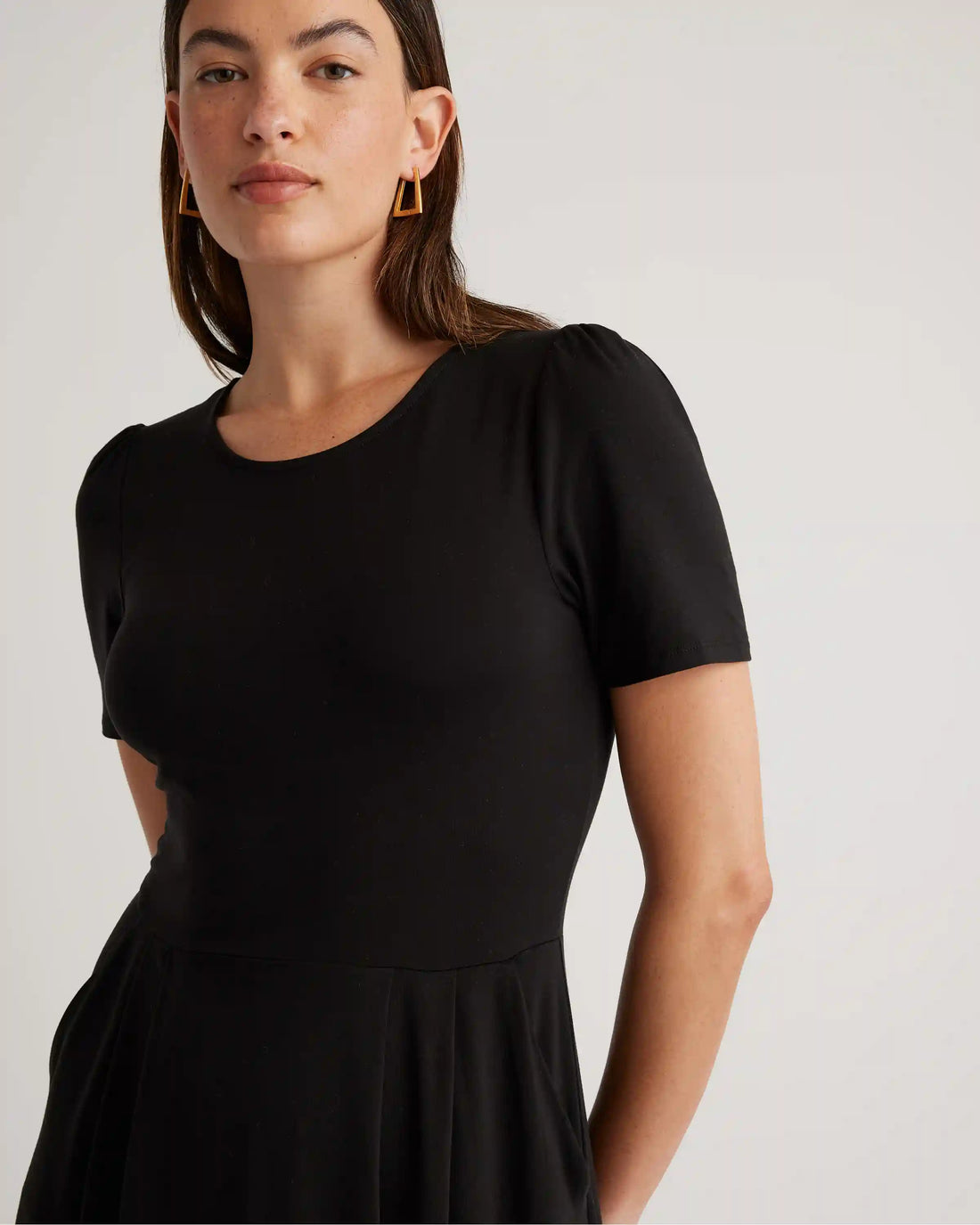Tencel Jersey Short Sleeve Midi Dress