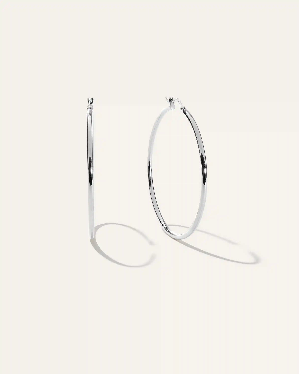 14K Gold Tube Hoops