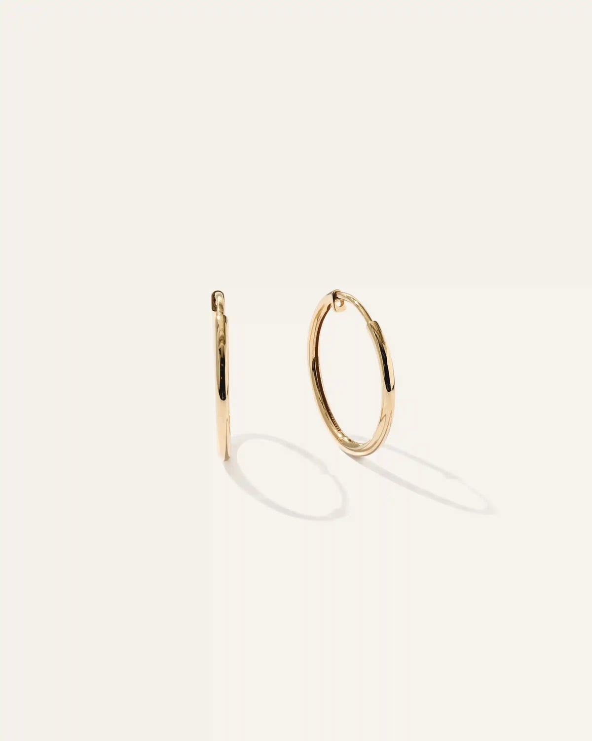 14K Gold Classic Hoops