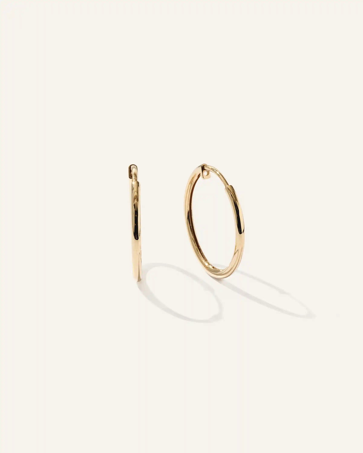 14K Gold Classic Hoops