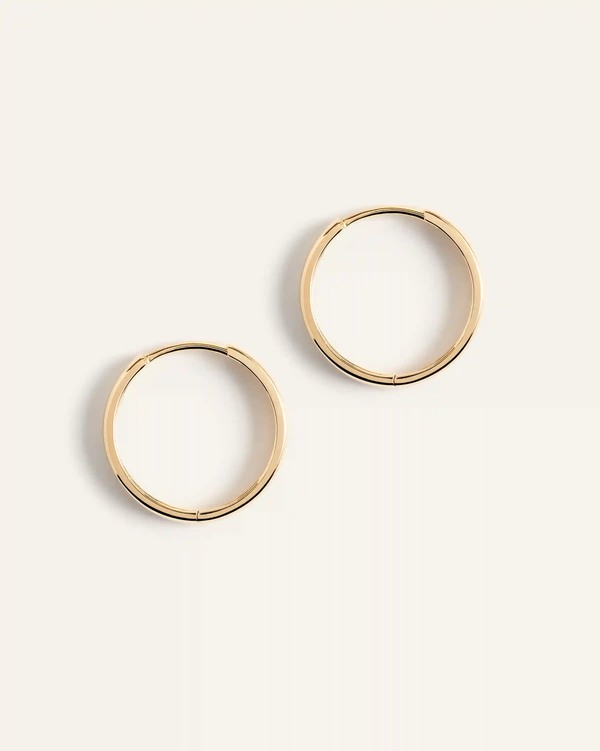 14K Gold Bold Hoops
