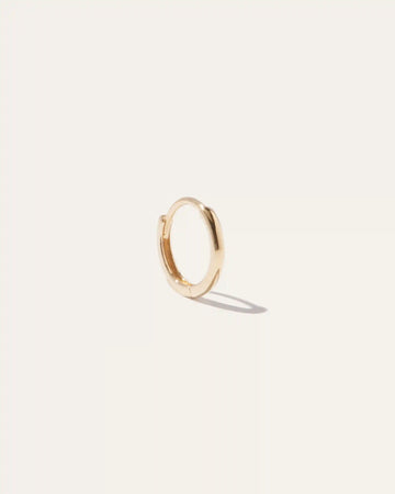 14K Gold Second Piercing Tiny Huggie - Single