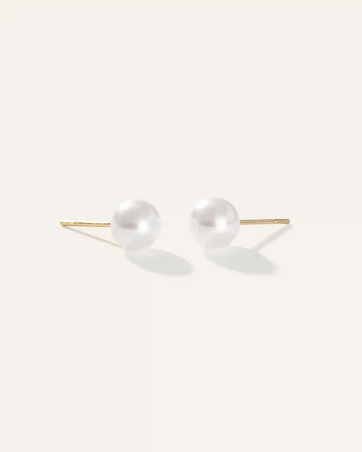 14K Gold Freshwater Cultured Pearl Studs