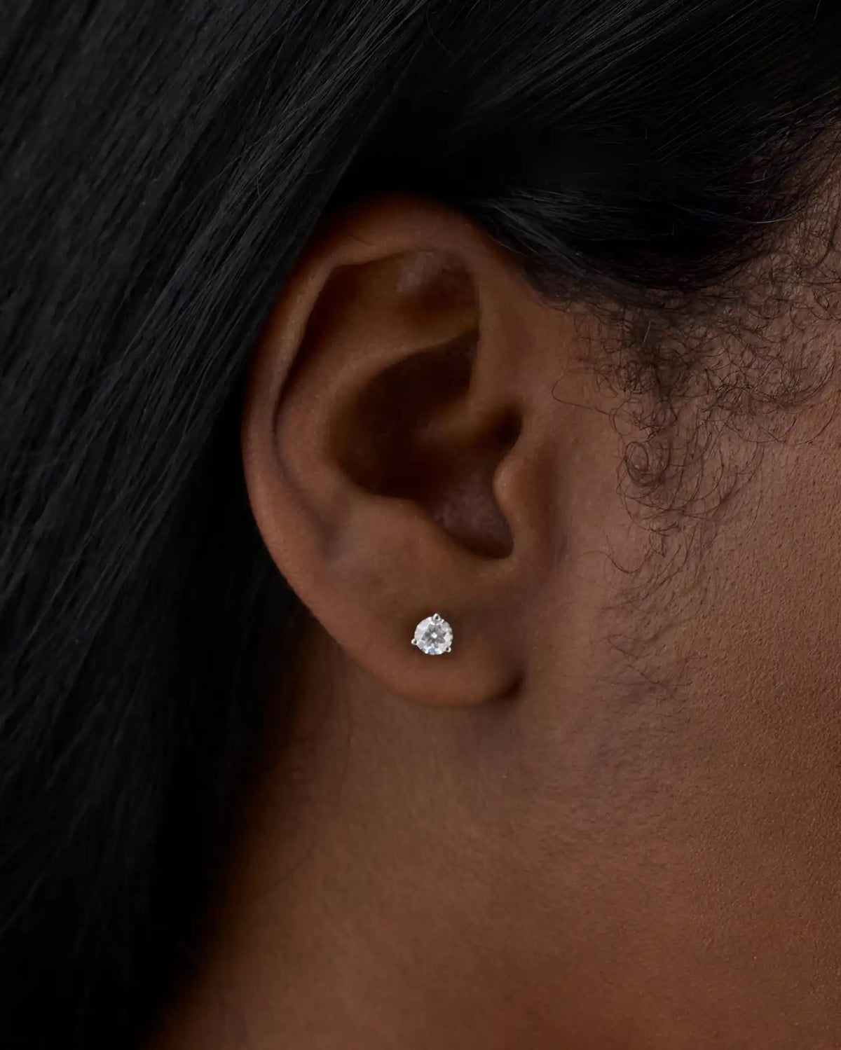 14K Gold Lab Grown Diamond Martini Studs - 0.50ctw
