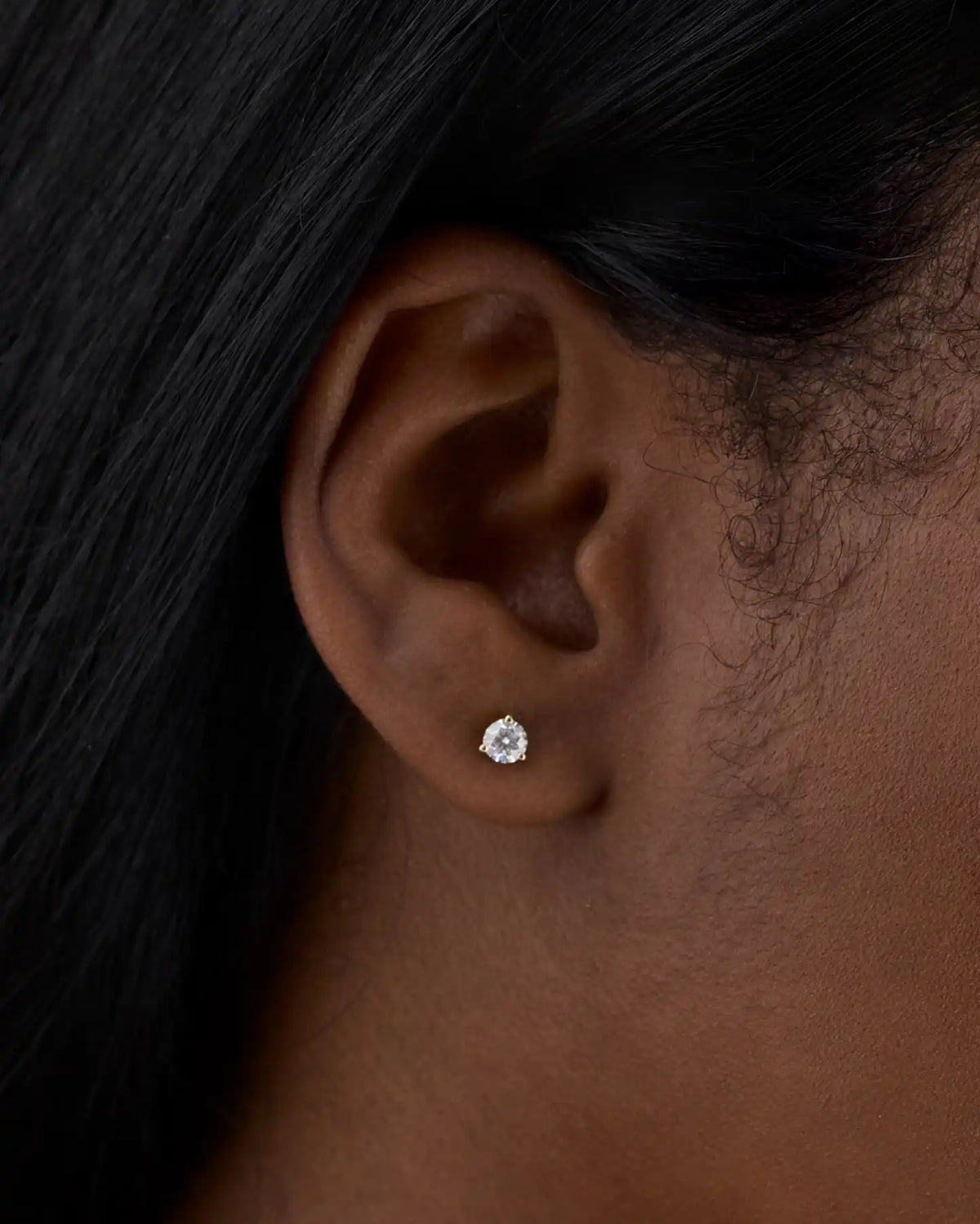 14K Gold Lab Grown Diamond Martini Studs - 0.50ctw