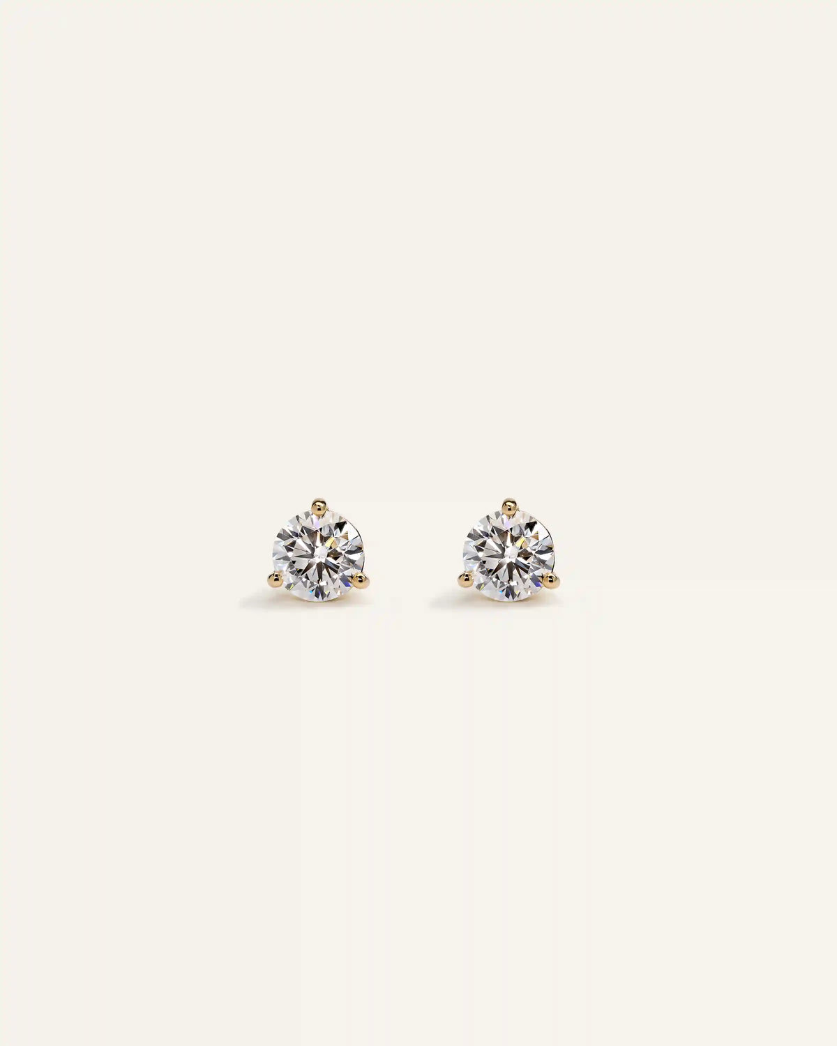 14K Gold Lab Grown Diamond Martini Studs - 0.50ctw