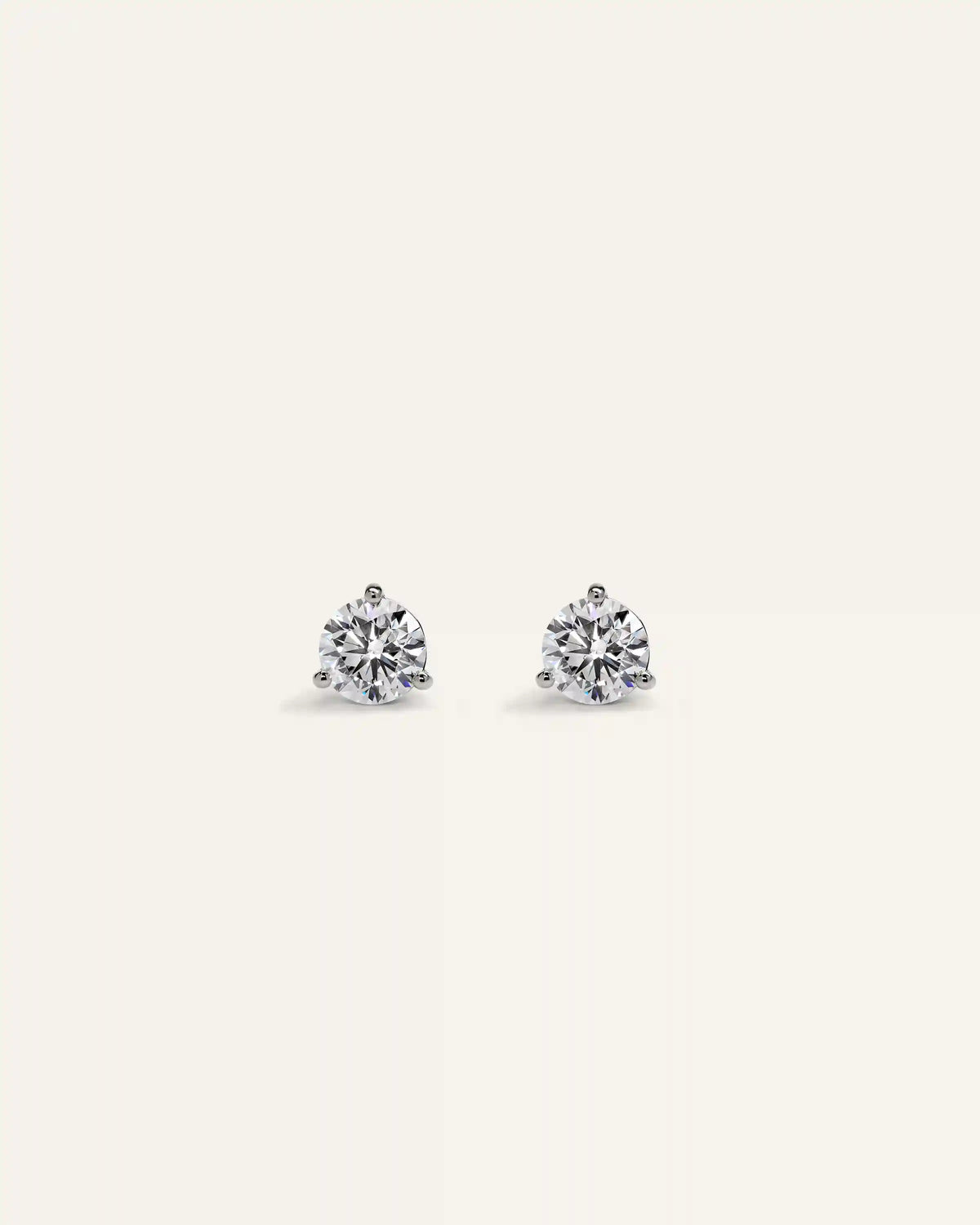 14K Gold Lab Grown Diamond Martini Studs - 0.50ctw