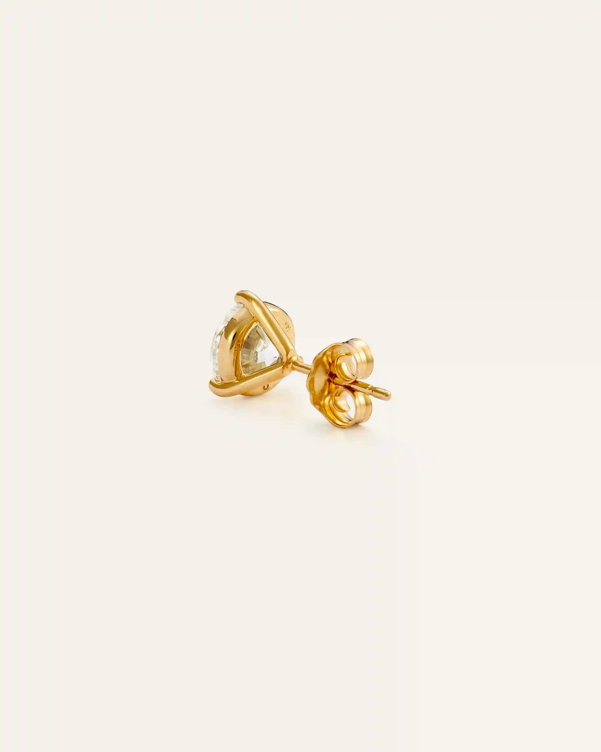 14K Gold Lab Grown Diamond Martini Studs - 2.5ctw