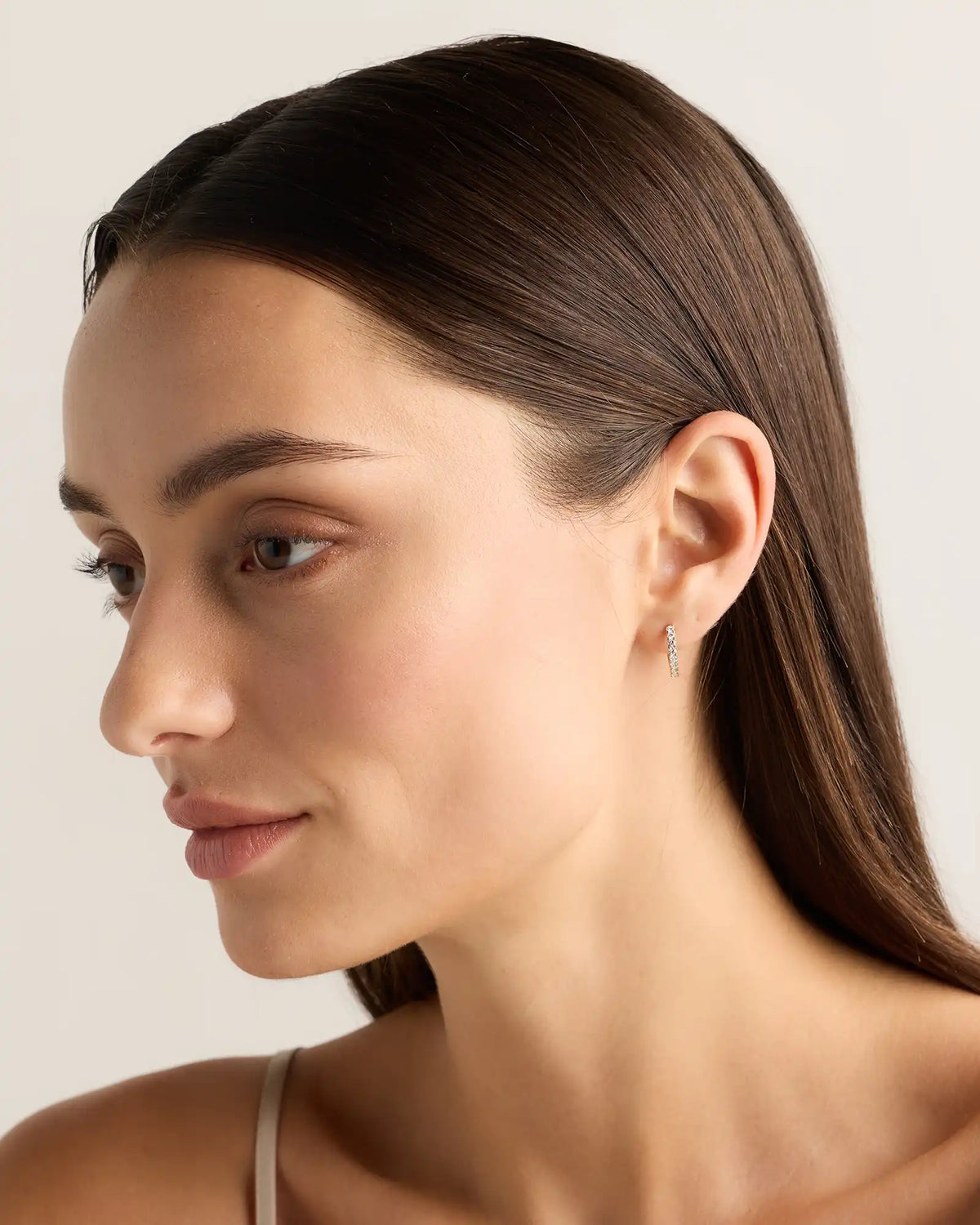 14K Gold Lab Grown Diamond Huggies