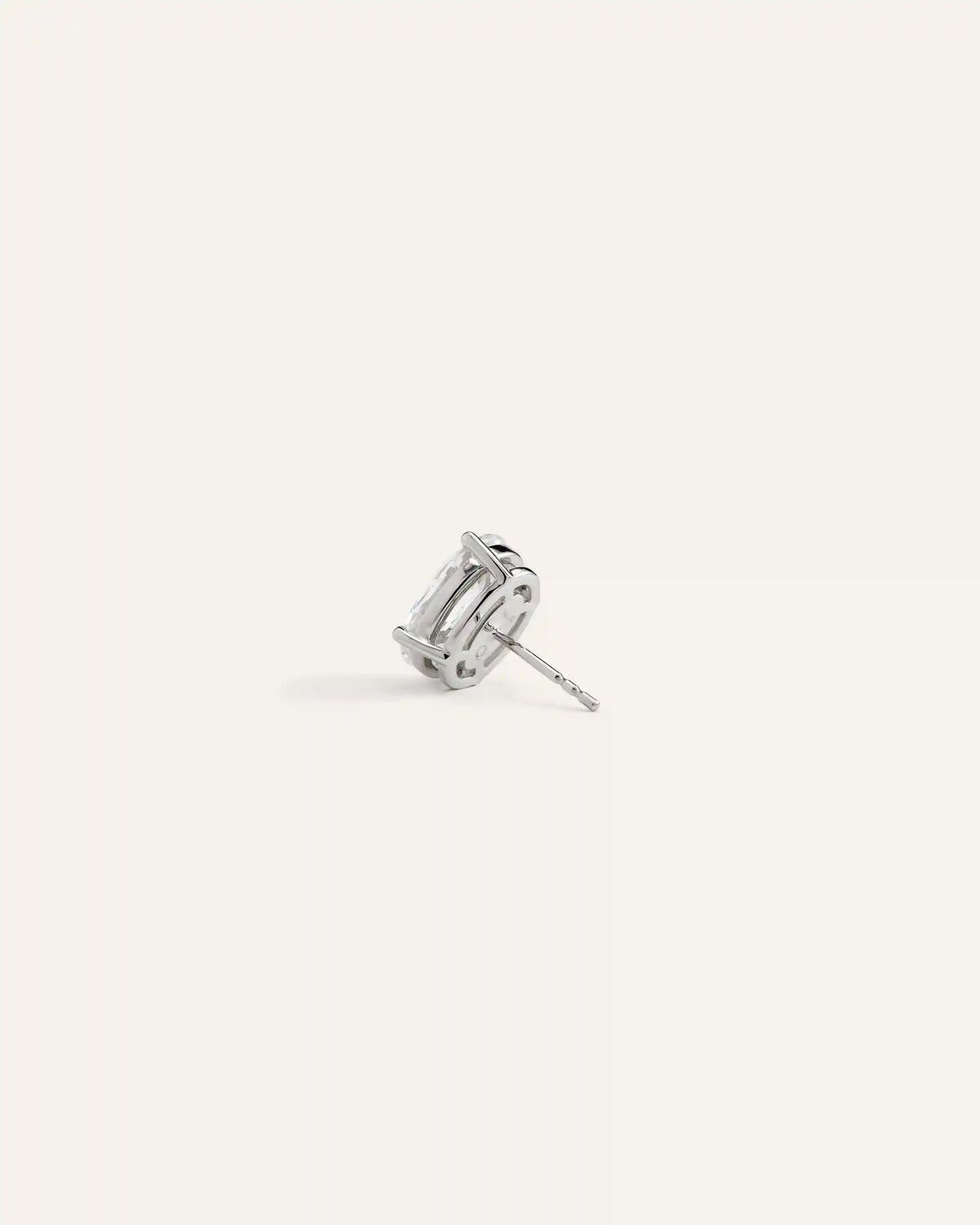 14K Gold Lab Grown Diamond Statement Oval Studs - 6ctw