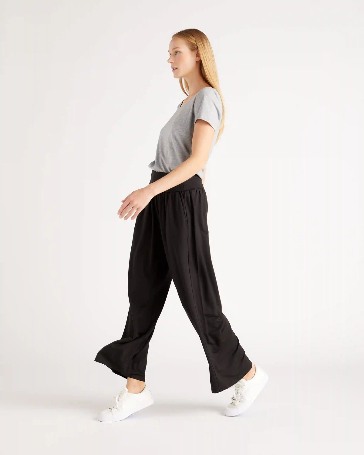 French Terry Modal Wide Leg Pants